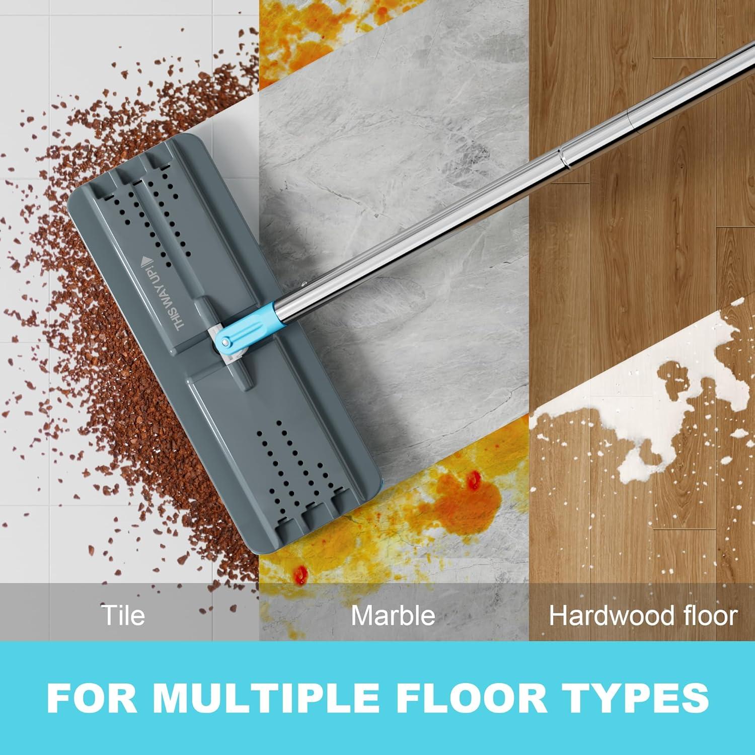 Juego de Mopa y Cubo JOYMOOP con Escurridor y 3 Paños Microfibra