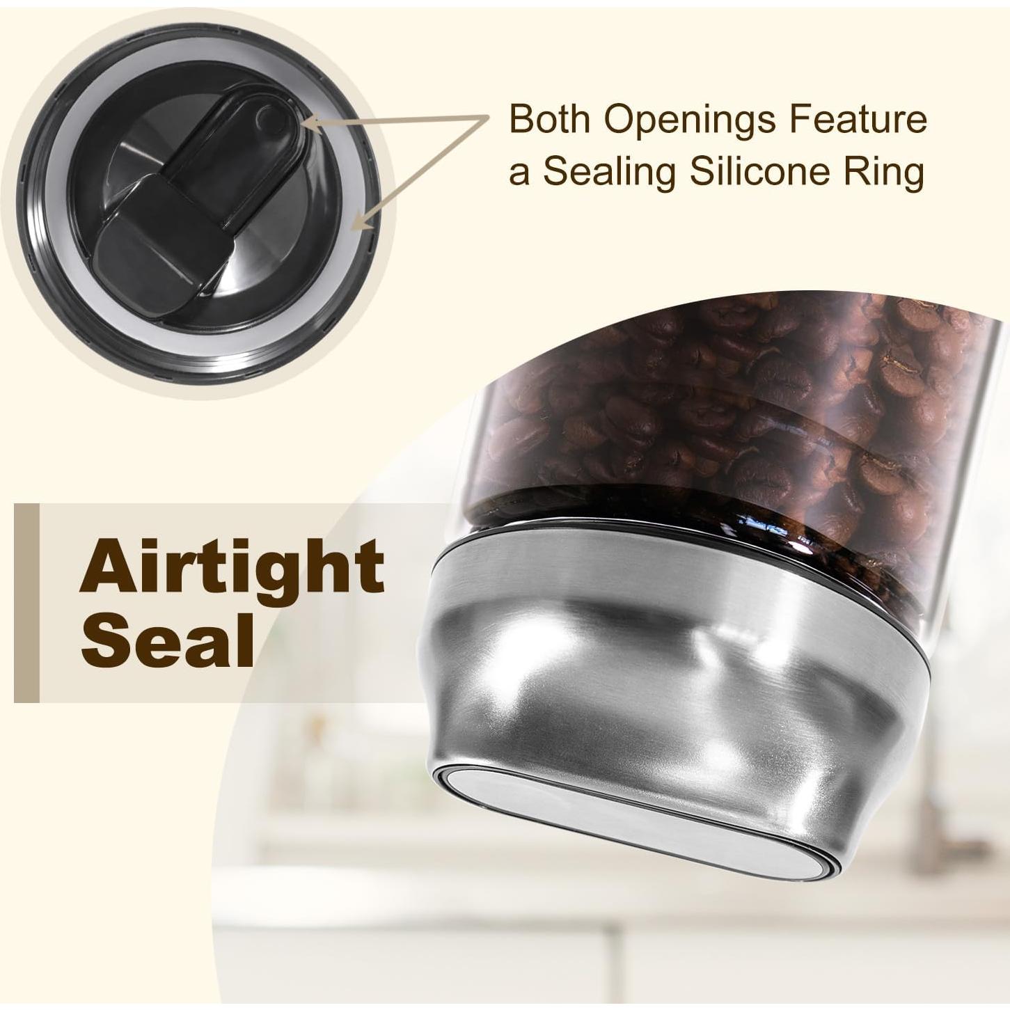 Tarro de Vidrio Aelga 482 g con Tapa Hermética para Alimentos