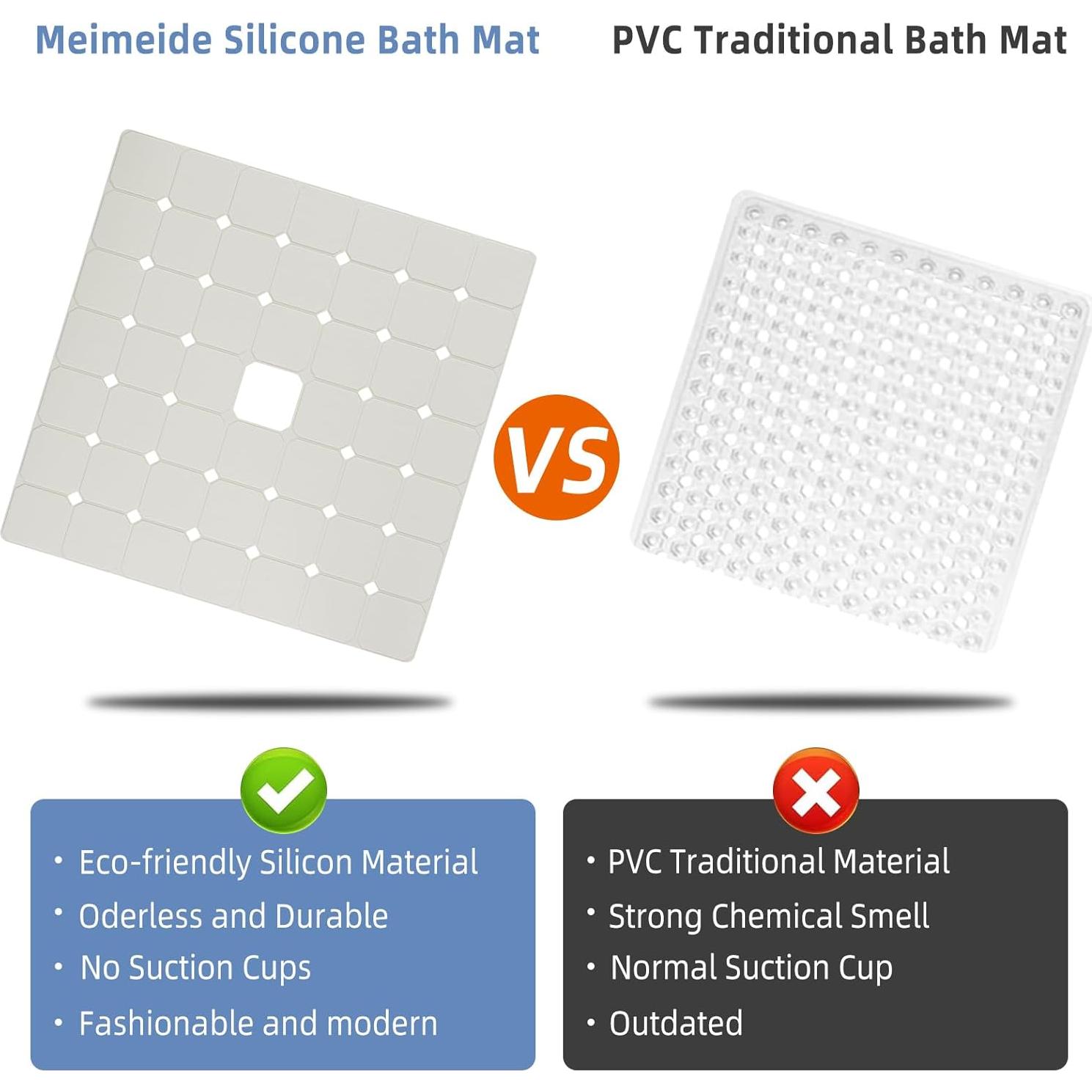 Alfombrilla de Ducha Antideslizante MeimeiDe 60x60 cm Beige