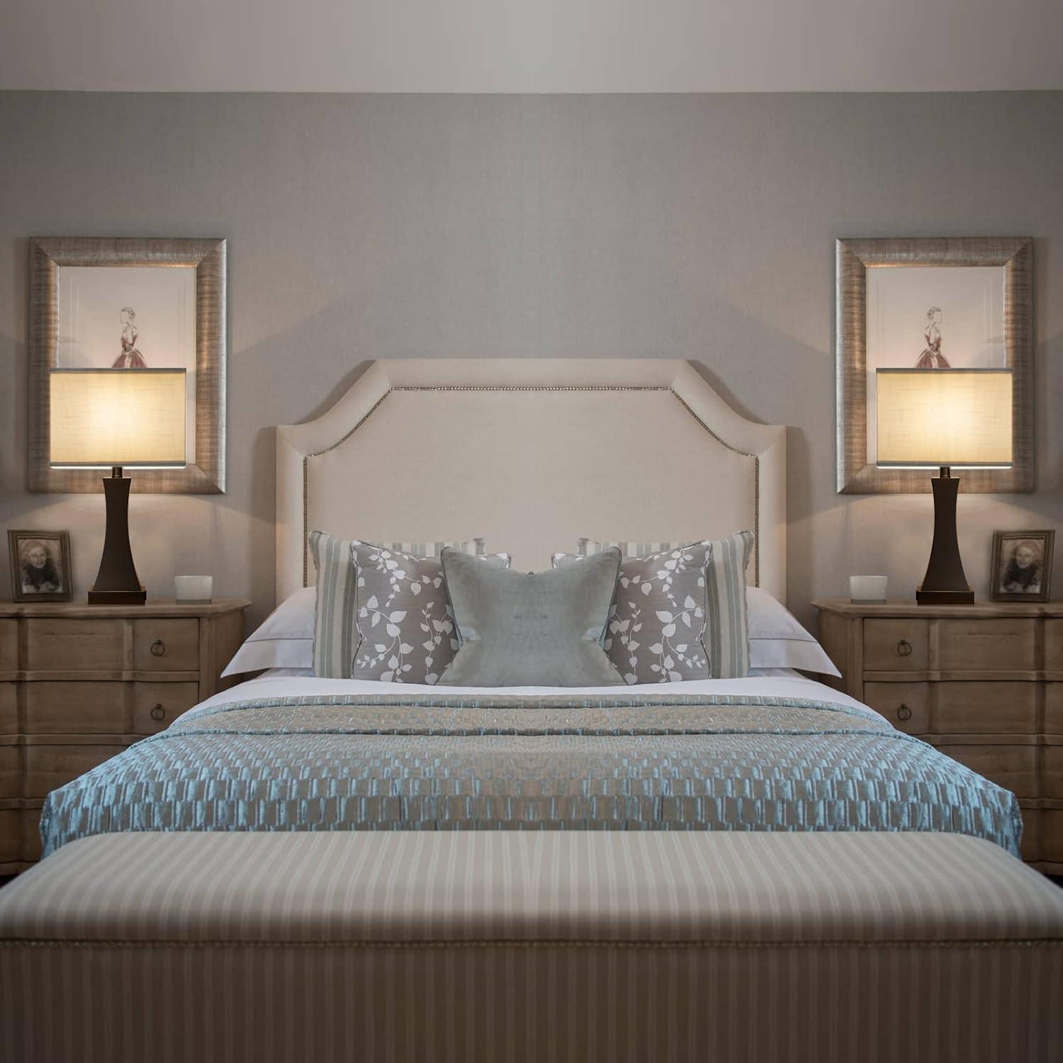 Juego de 2 Lámparas de Mesa OYedis 54.9 cm Regulables USB