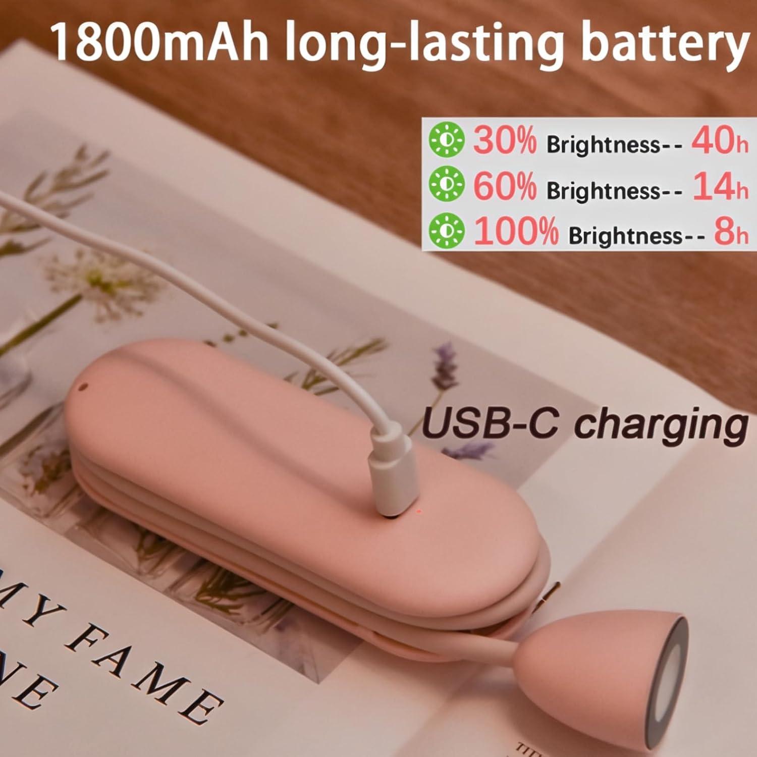 Luz de libro LED recargable TogloFir R-01 1800mAh negra