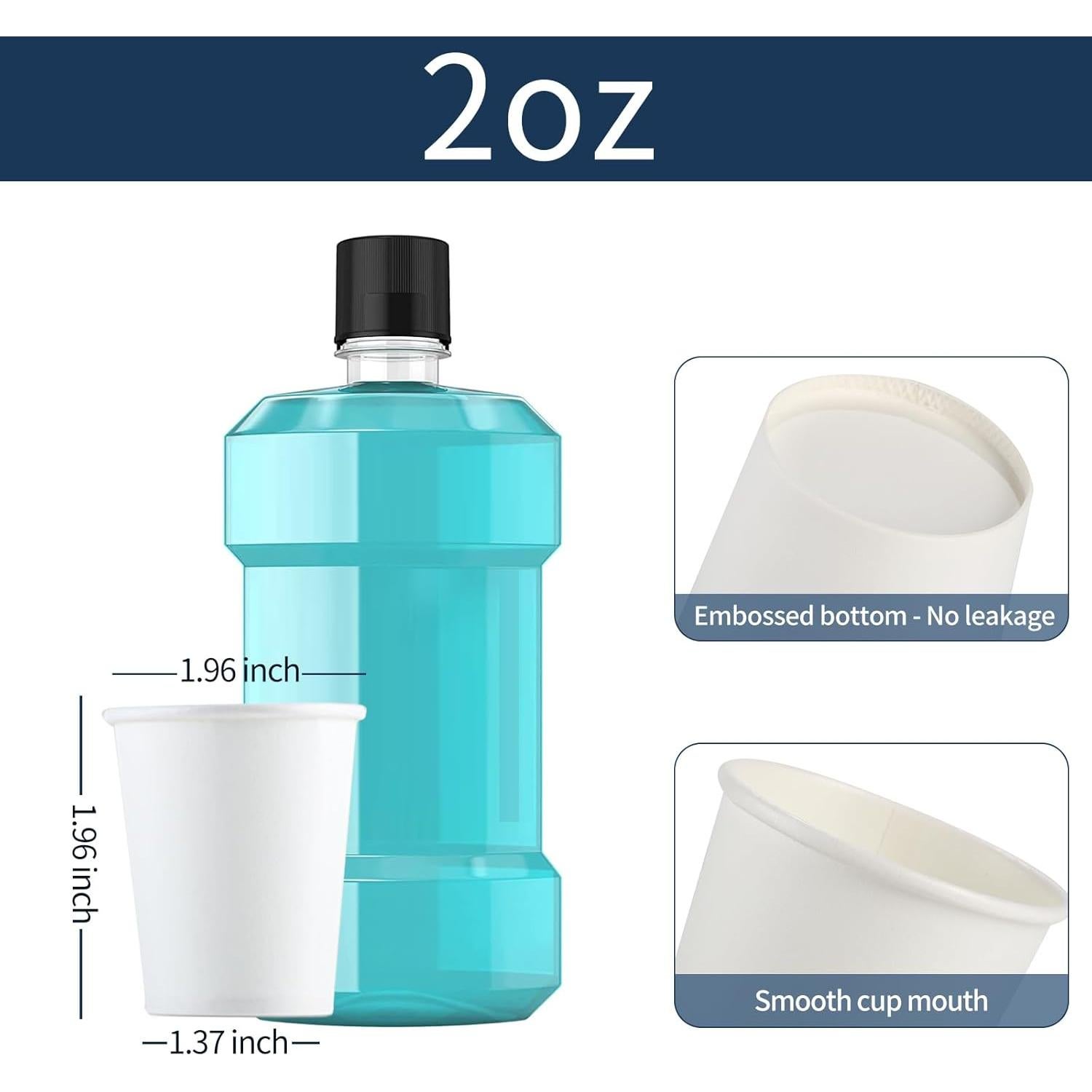 Vasos de Papel Desechables 2 oz - 100 Piezas Brandon-super