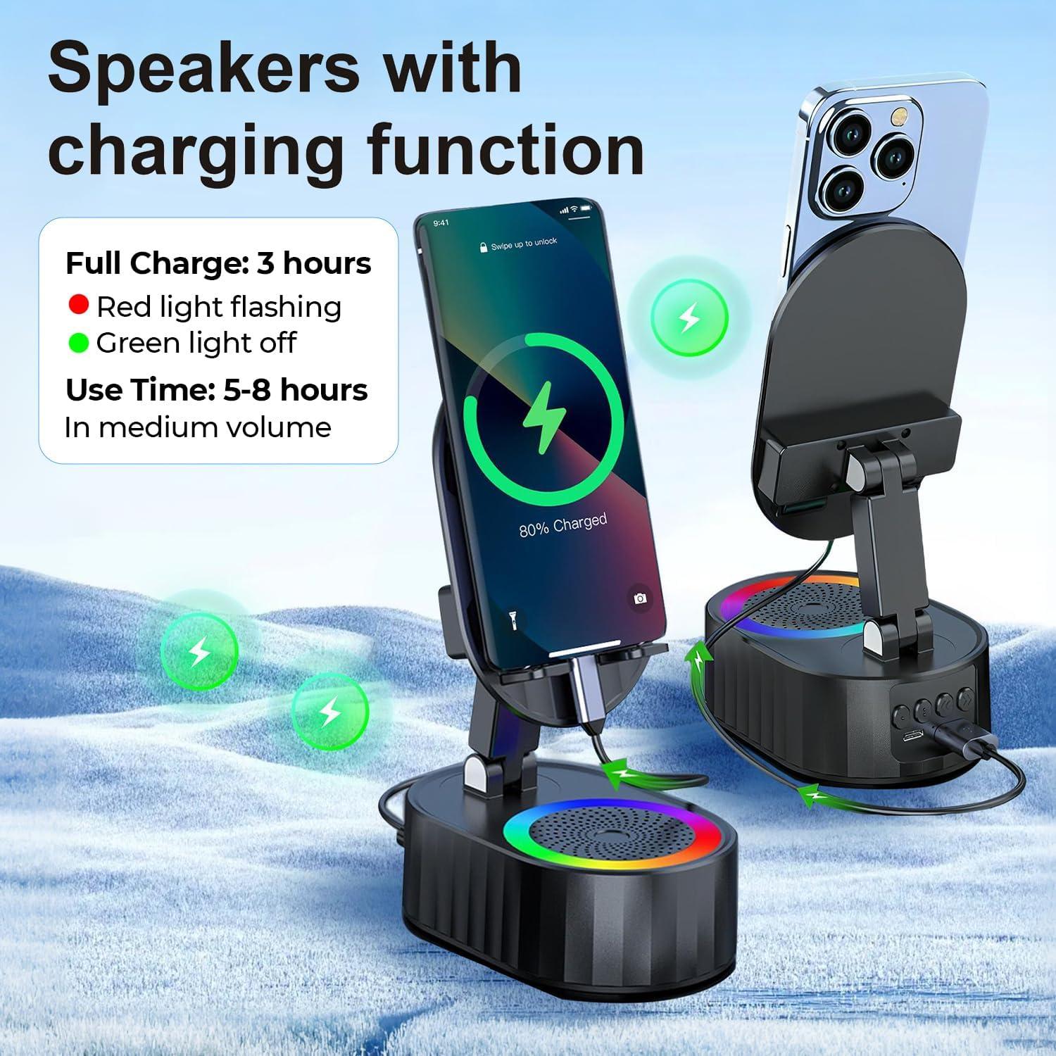 Altavoz Bluetooth Inalámbrico AKLLCCR ZJ-016 5 en 1 con Luz LED