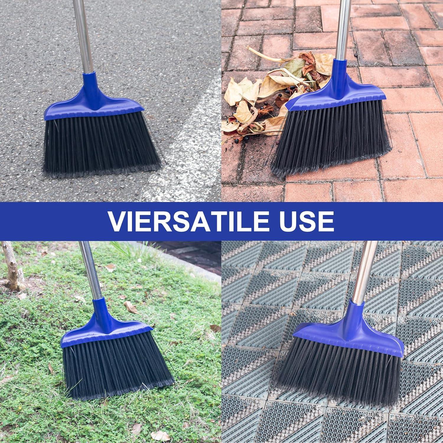 Escoba Angular Pesada KeFanta 6 Paquete Azul 135 cm