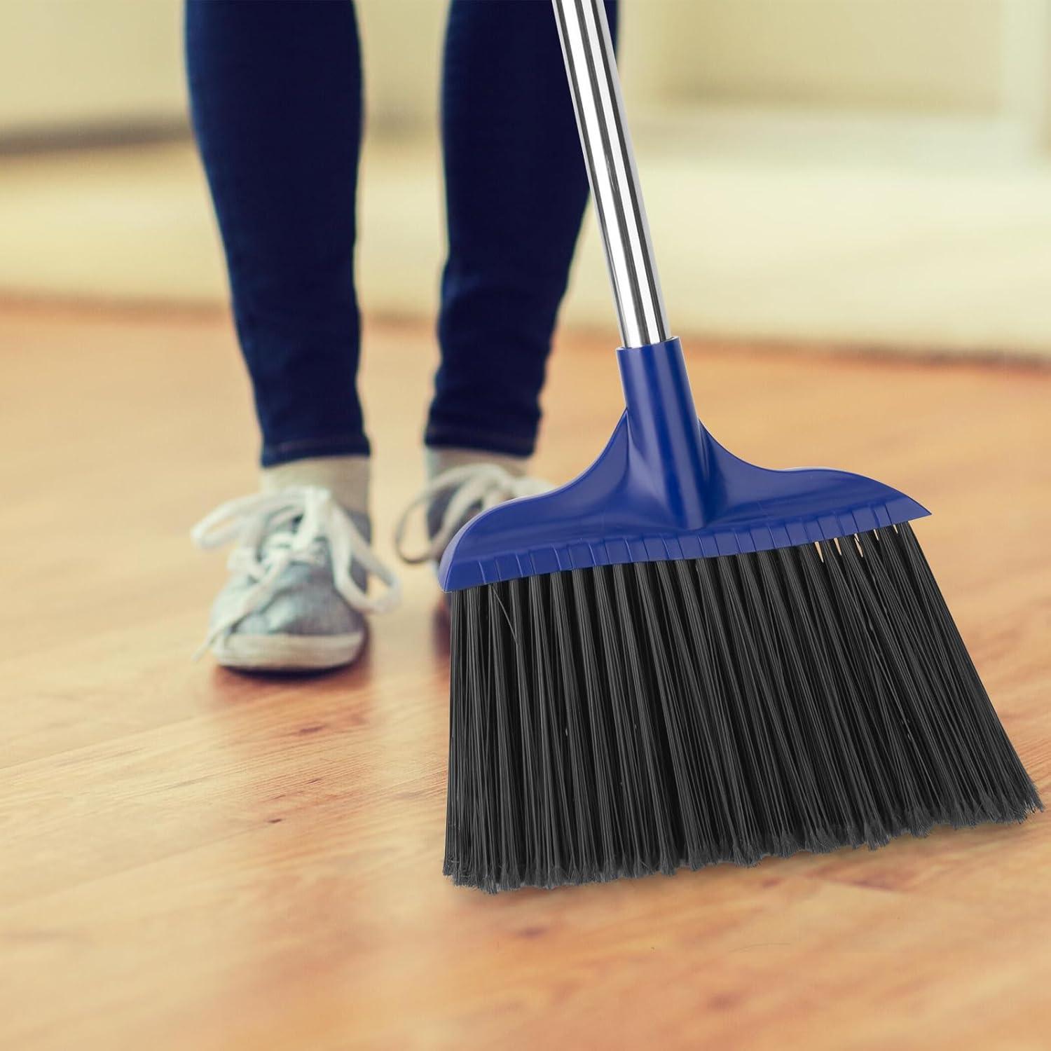 Escoba Angular Pesada KeFanta 6 Paquete Azul 135 cm