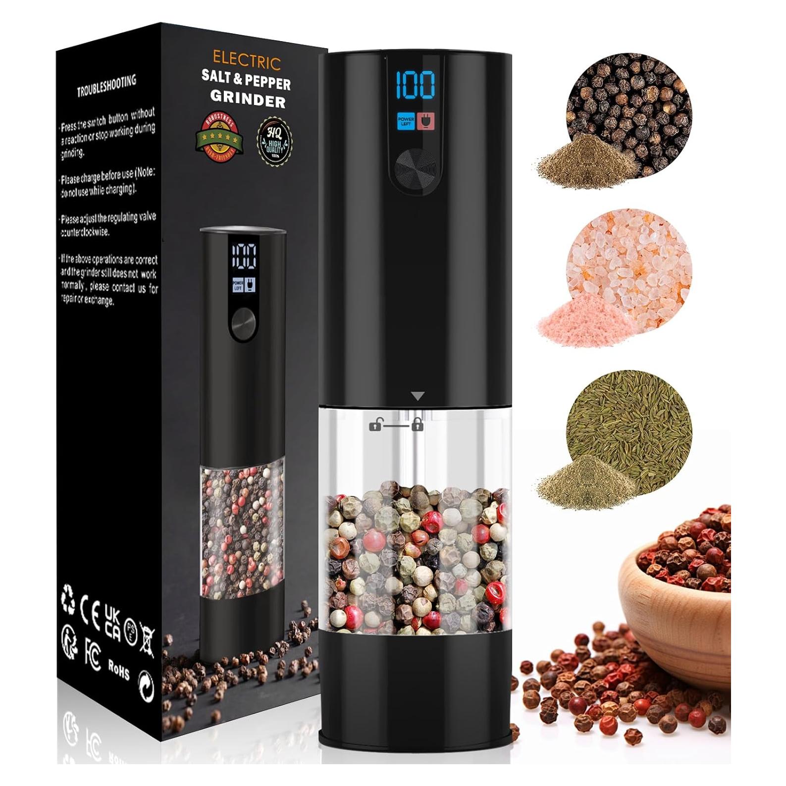 Molinillos Eléctricos de Sal y Pimienta NuvaConx 120ml LED