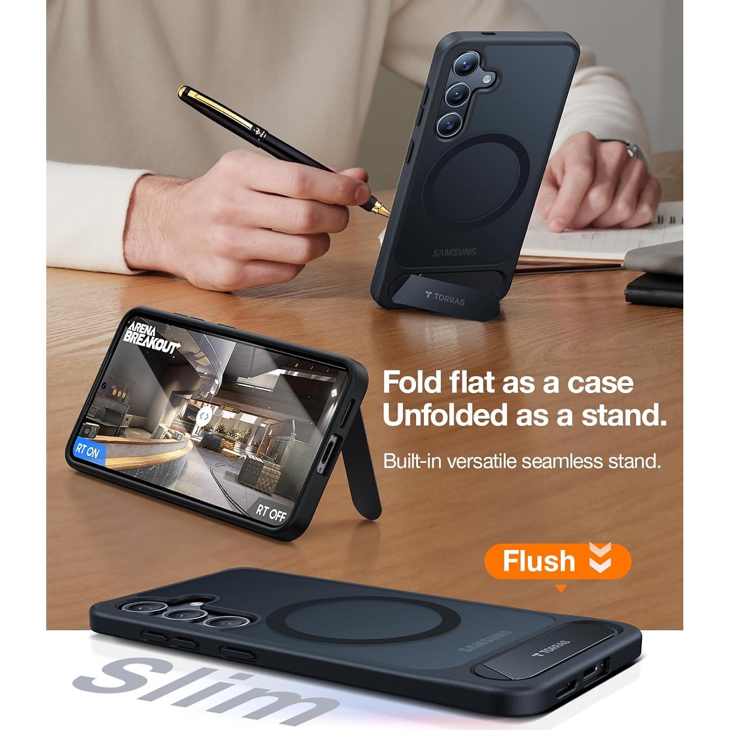 Soporte Magnético TORRAS para Funda Samsung Galaxy S24 Negro