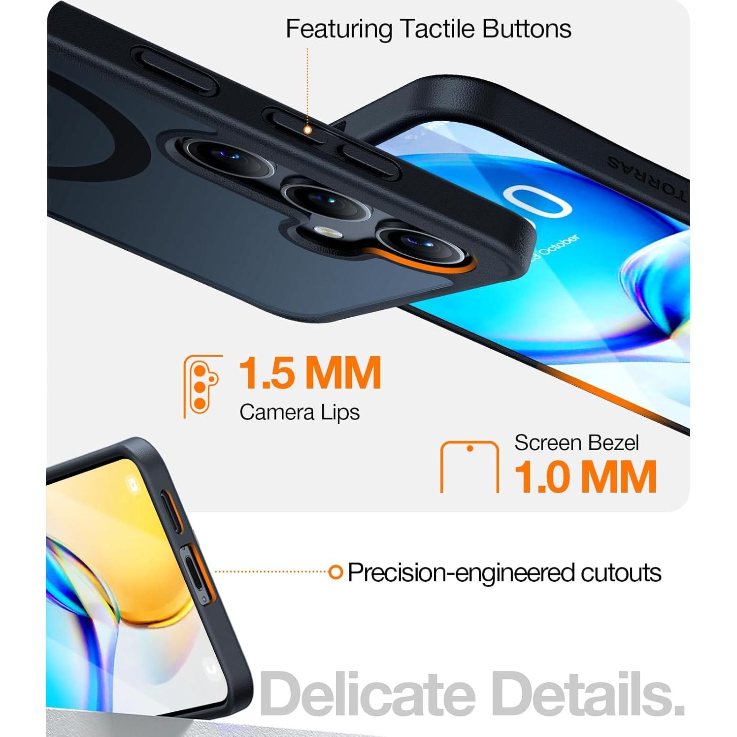 Soporte Magnético TORRAS para Funda Samsung Galaxy S24 Negro