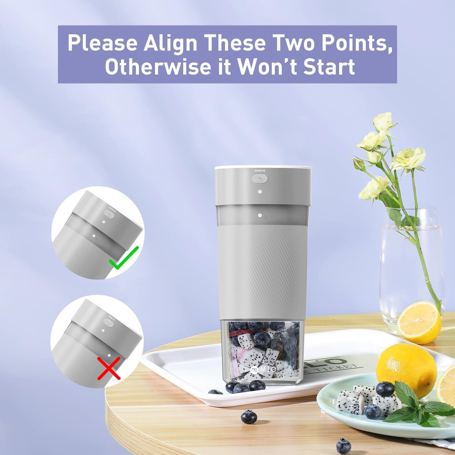 Licuadora Portátil MIO SJ-1001 300 mL Recargable USB-C Gris