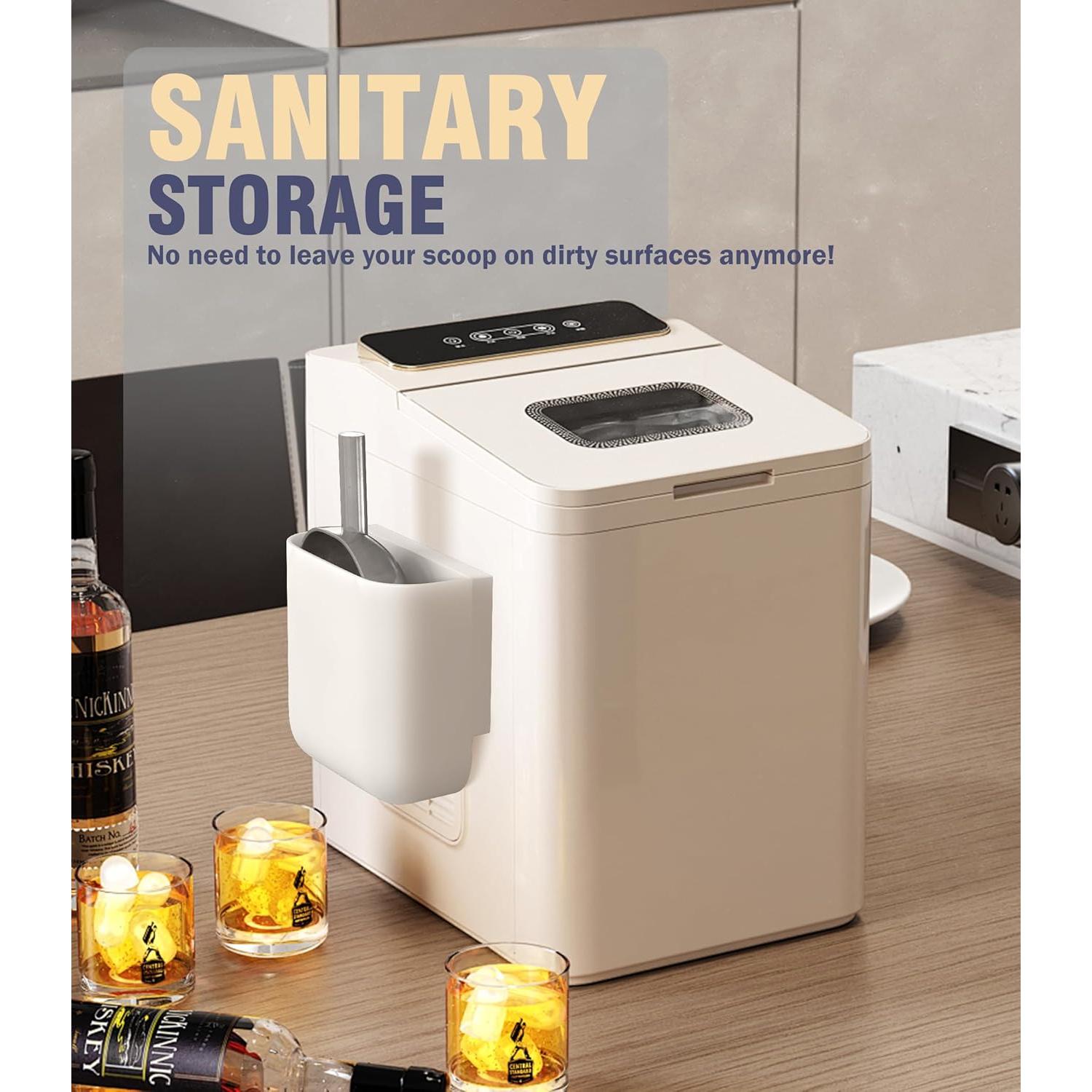 Soporte para cuchara de hielo Neepanda autoadhesivo 9x5 cm