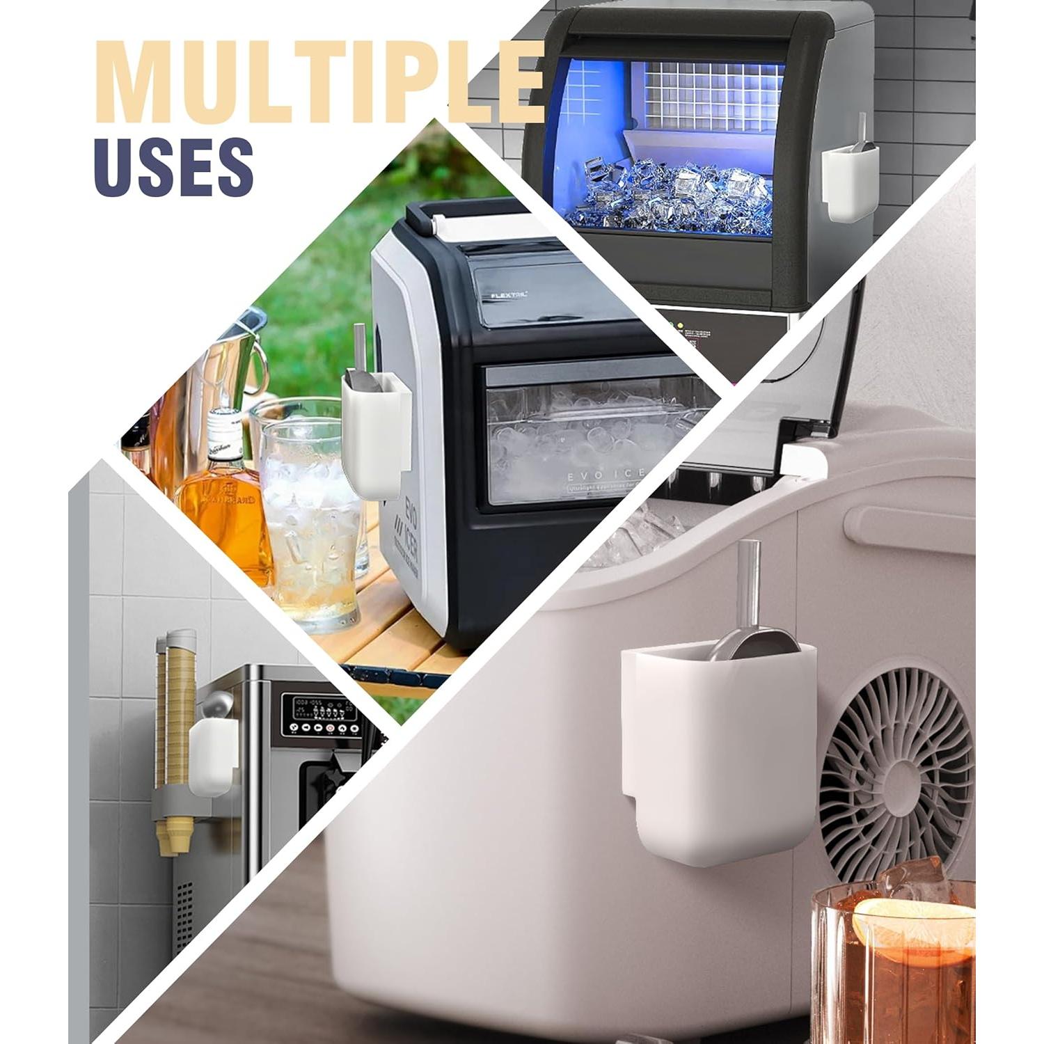 Soporte para cuchara de hielo Neepanda autoadhesivo 9x5 cm