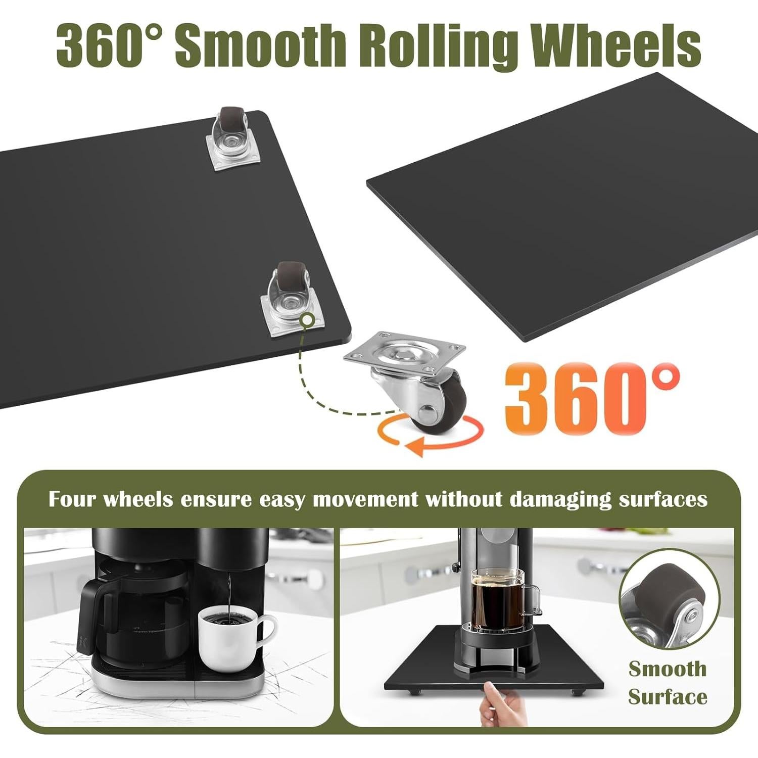 Deslizador de Electrodomésticos Xykzra 24.9x35.6cm Negro