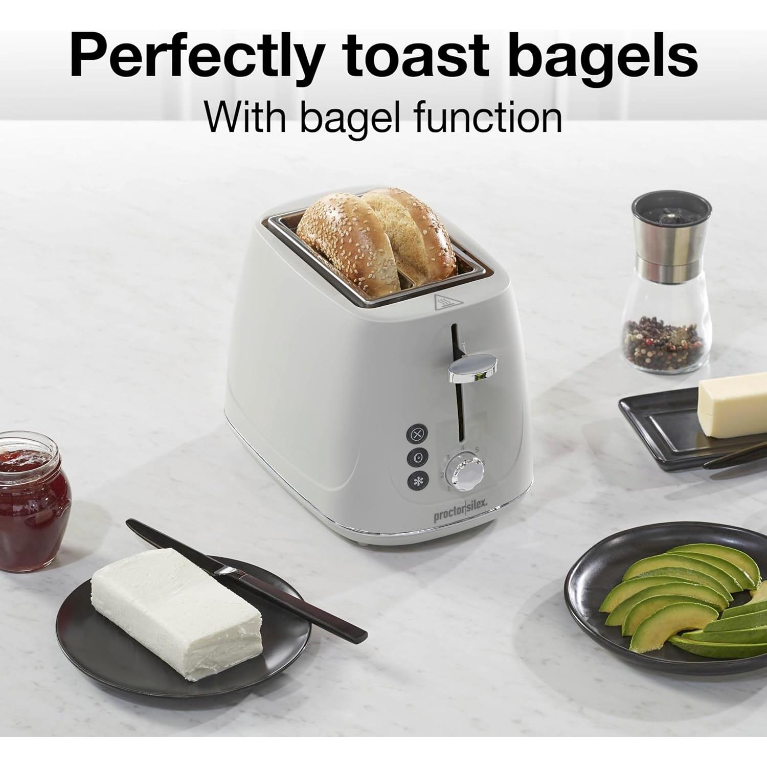 Tostadora Proctor Silex 2 Rebanadas Blanco Avena 700W