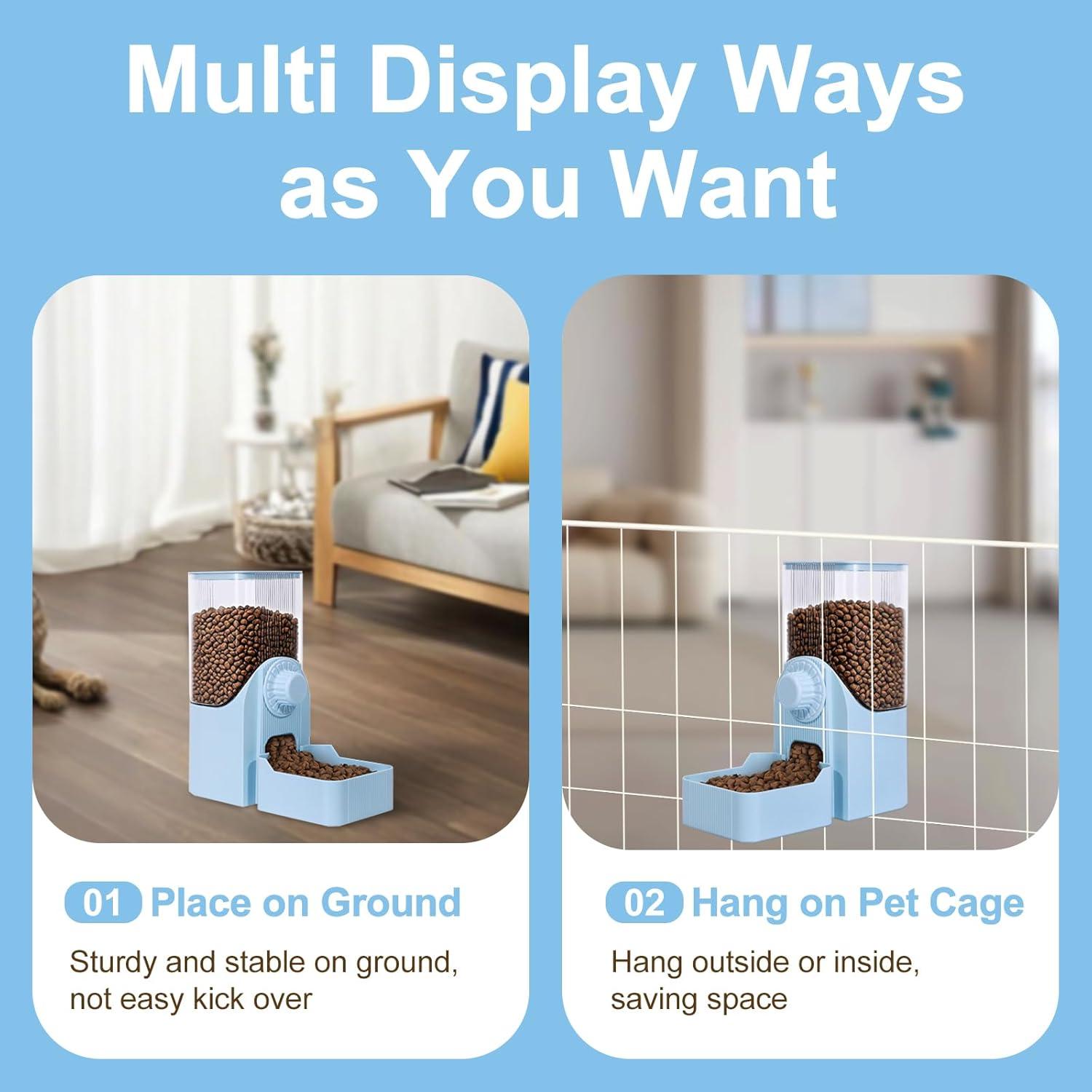 Dispensador Automático de Comida para Mascotas Famiever 1.6L Azul