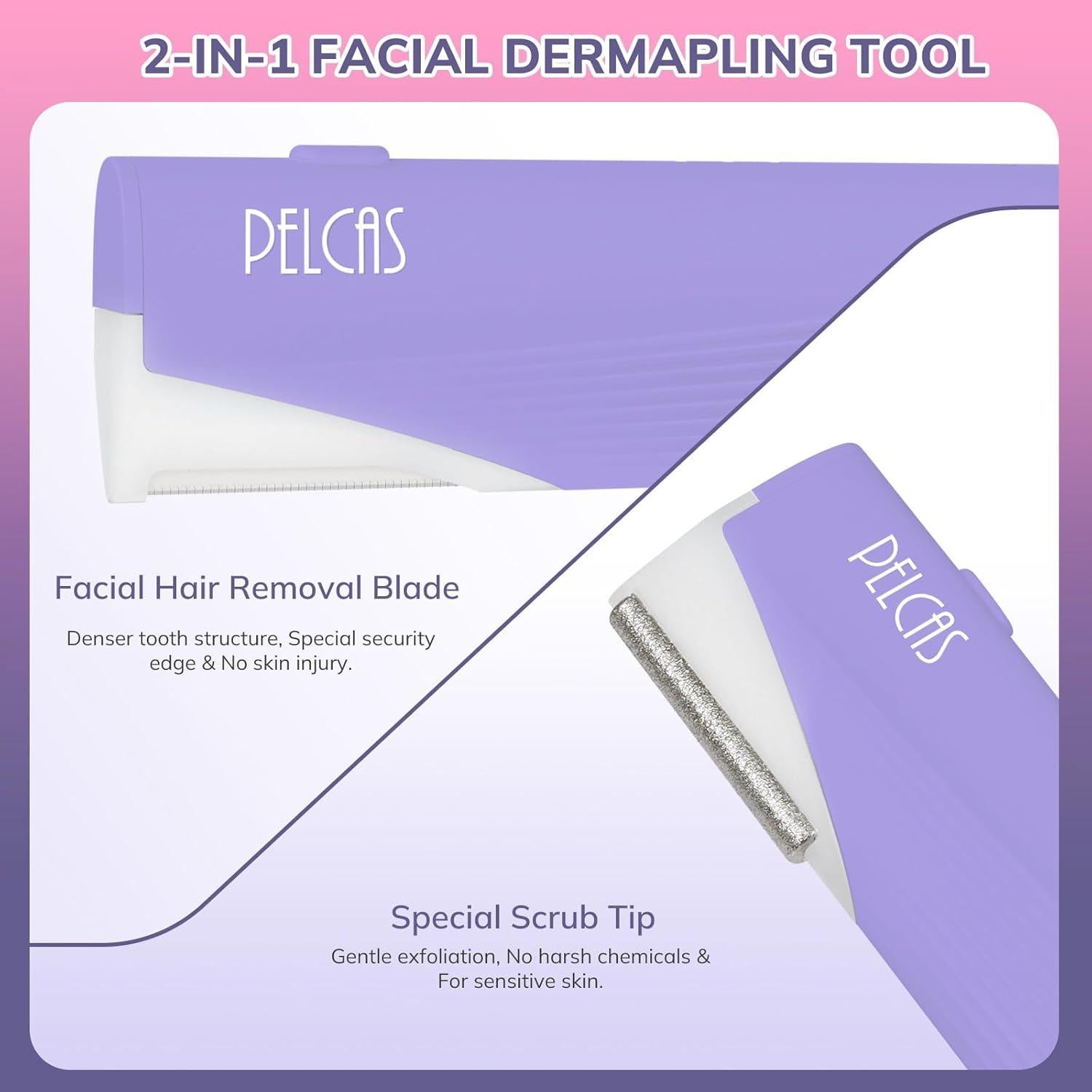 Herramienta Eléctrica Dermaplaning PELCAS 2 en 1 con Luz LED