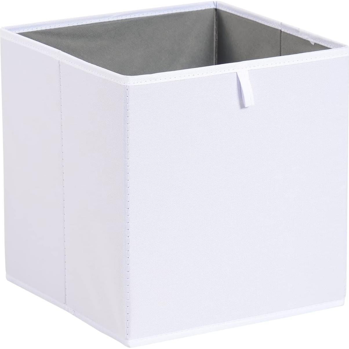 Cajas Organizadoras Plegables Amazon Basics, 6 Unidades, 26.7x26.7x27.9 cm, Blancas