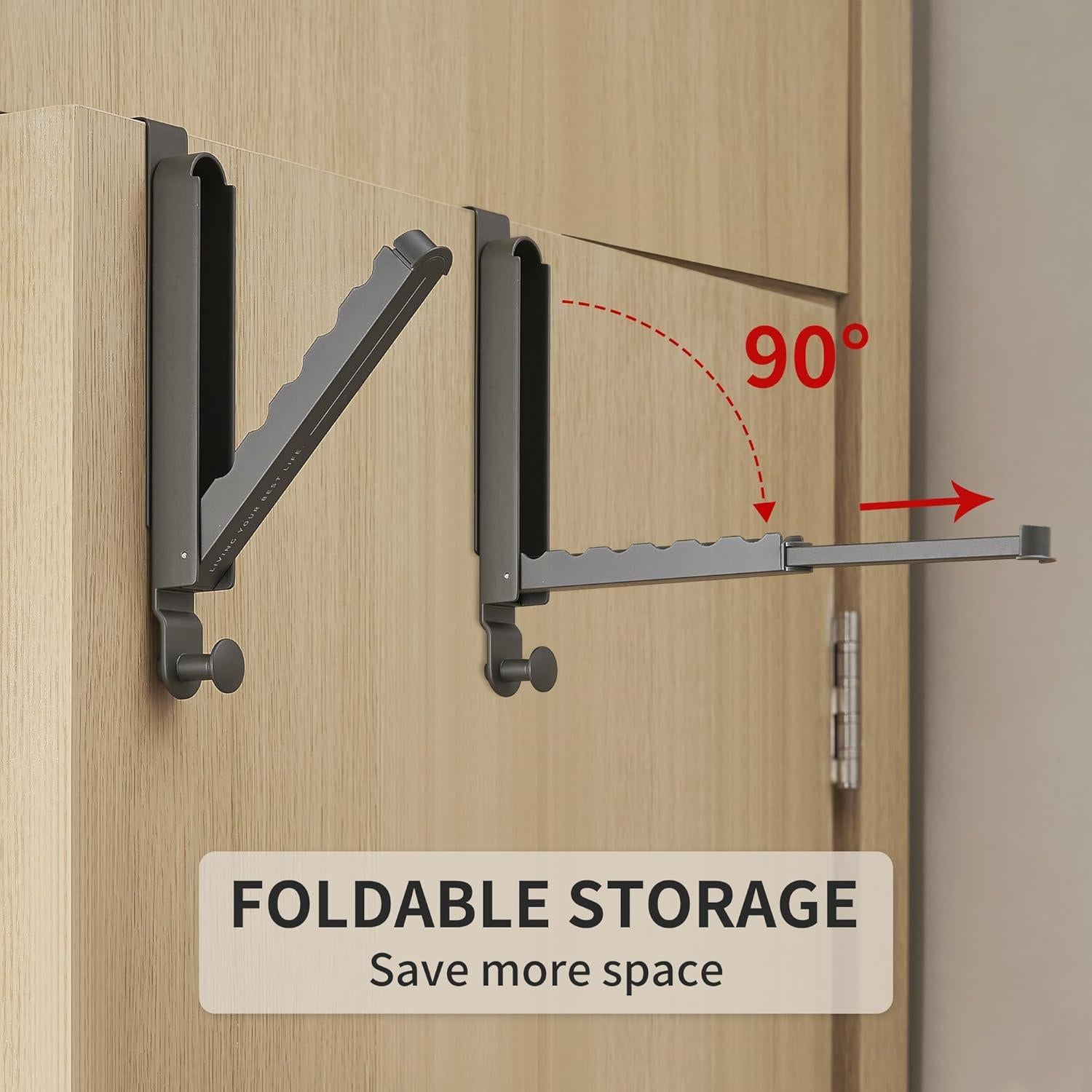 Estante Plegable RFOUO para Secar Ropa 2 Piezas Gris