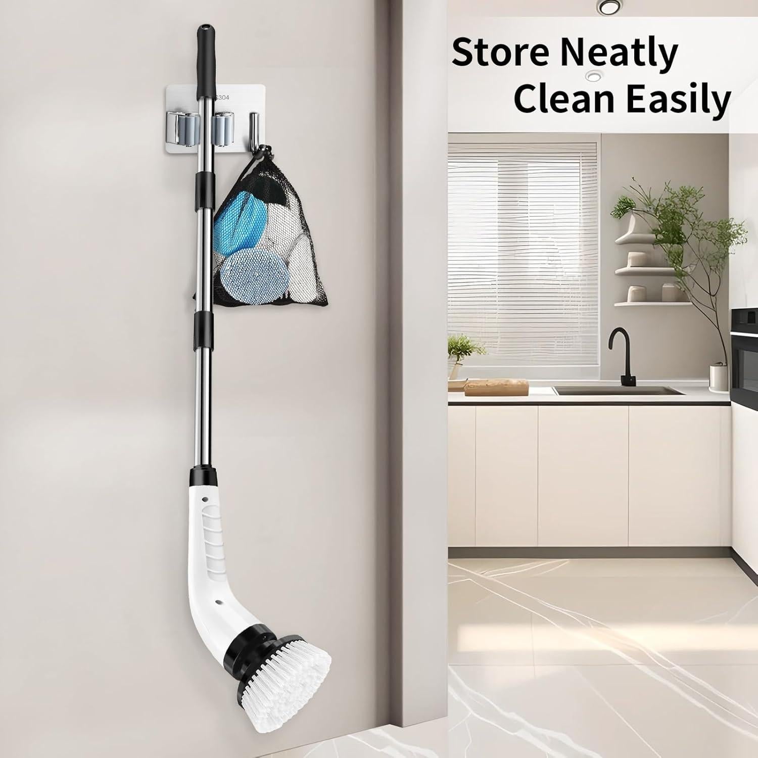 Cepillo Eléctrico Giratorio GOXAWEE Inalámbrico 8 Cabezas