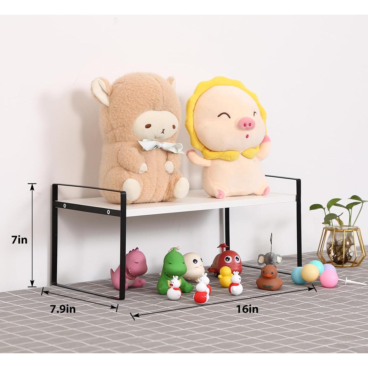 Organizador de Estante de Oficina YGYQZ - Madera Ajustable 39.9x20.1x18 cm