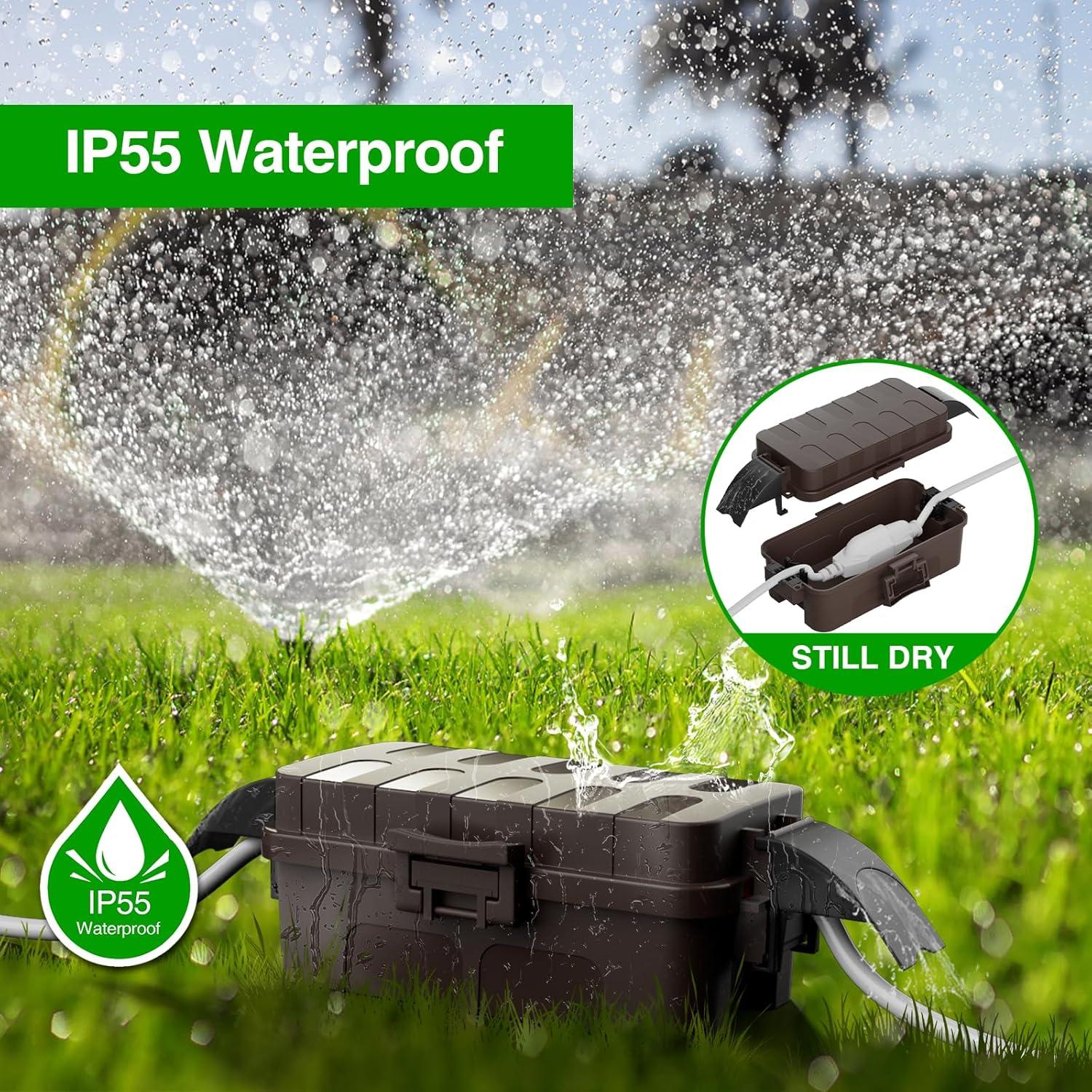 Flemoon Juego de Cajas Eléctricas Impermeables para Exterior