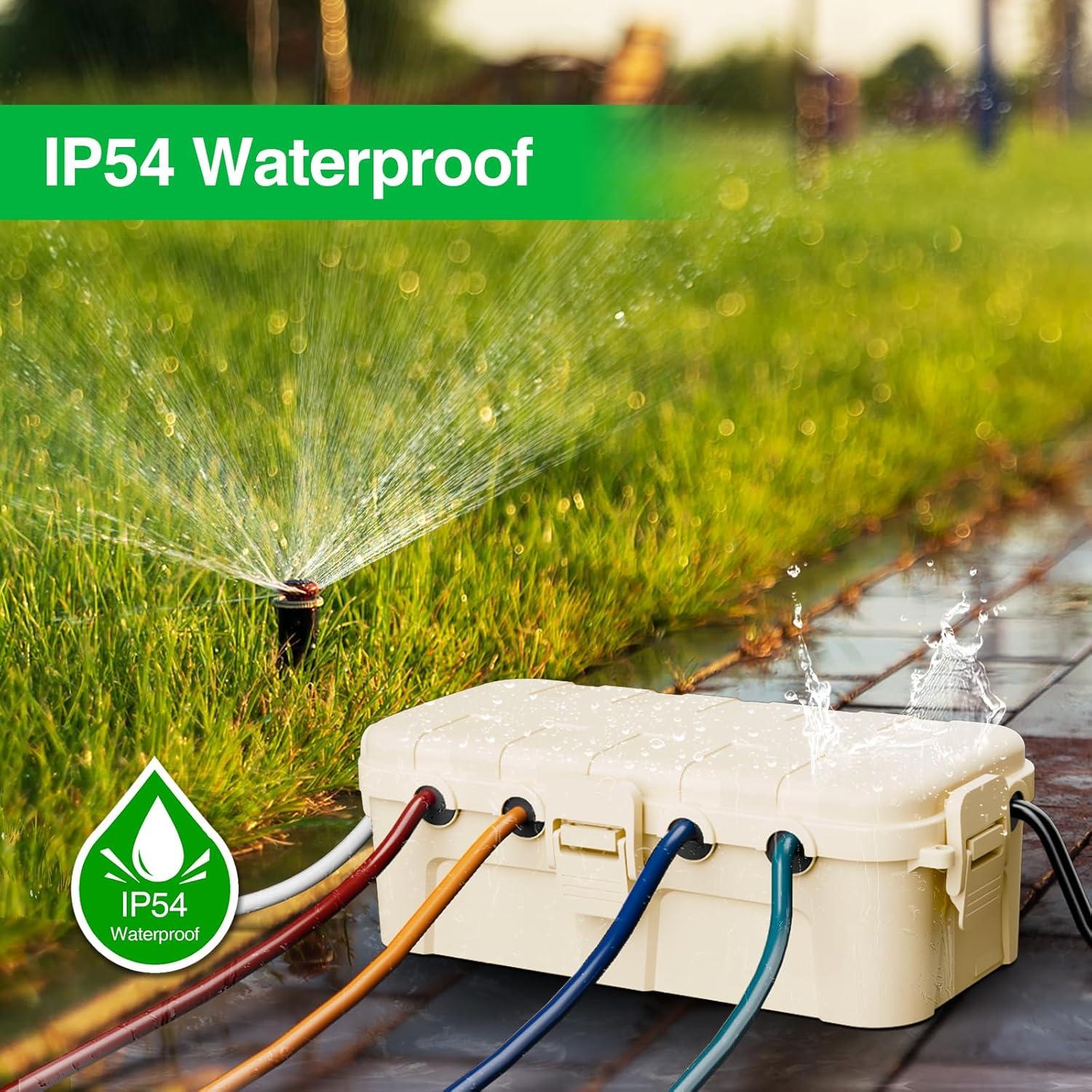 Flemoon Juego de Cajas Eléctricas Impermeables 2 Piezas