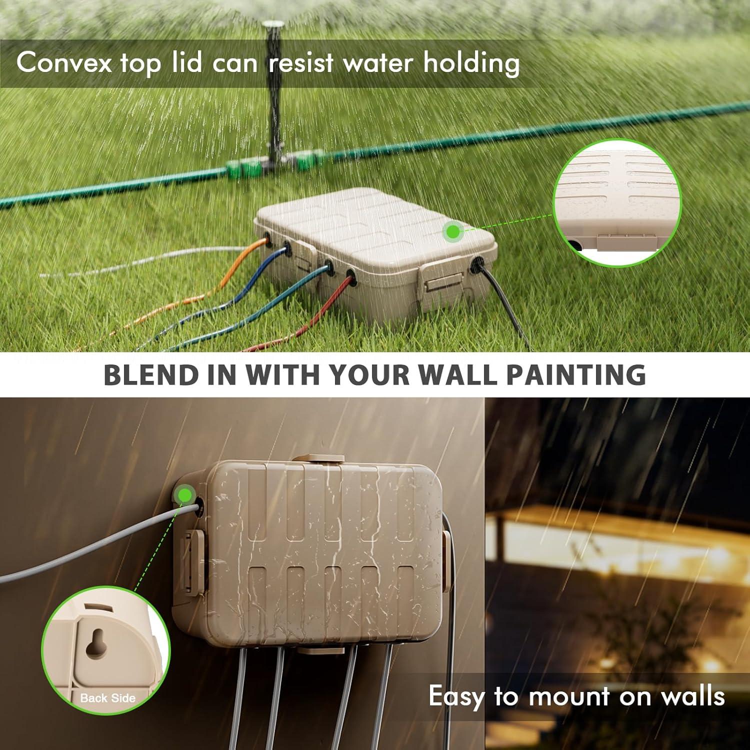 Flemoon Juego de Cajas Eléctricas Impermeables 2 Piezas