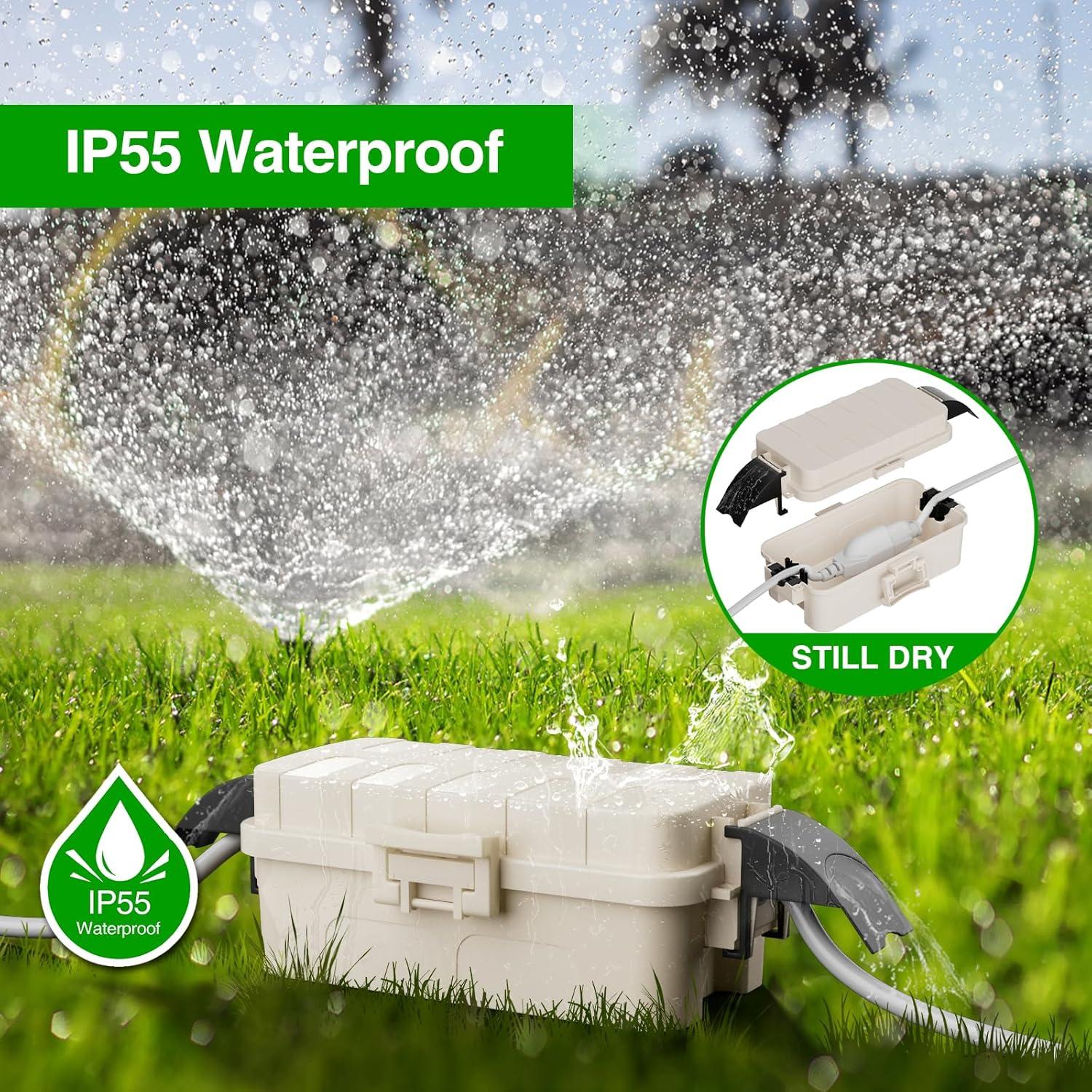 Flemoon Juego de Cajas Eléctricas Impermeables 2 Piezas