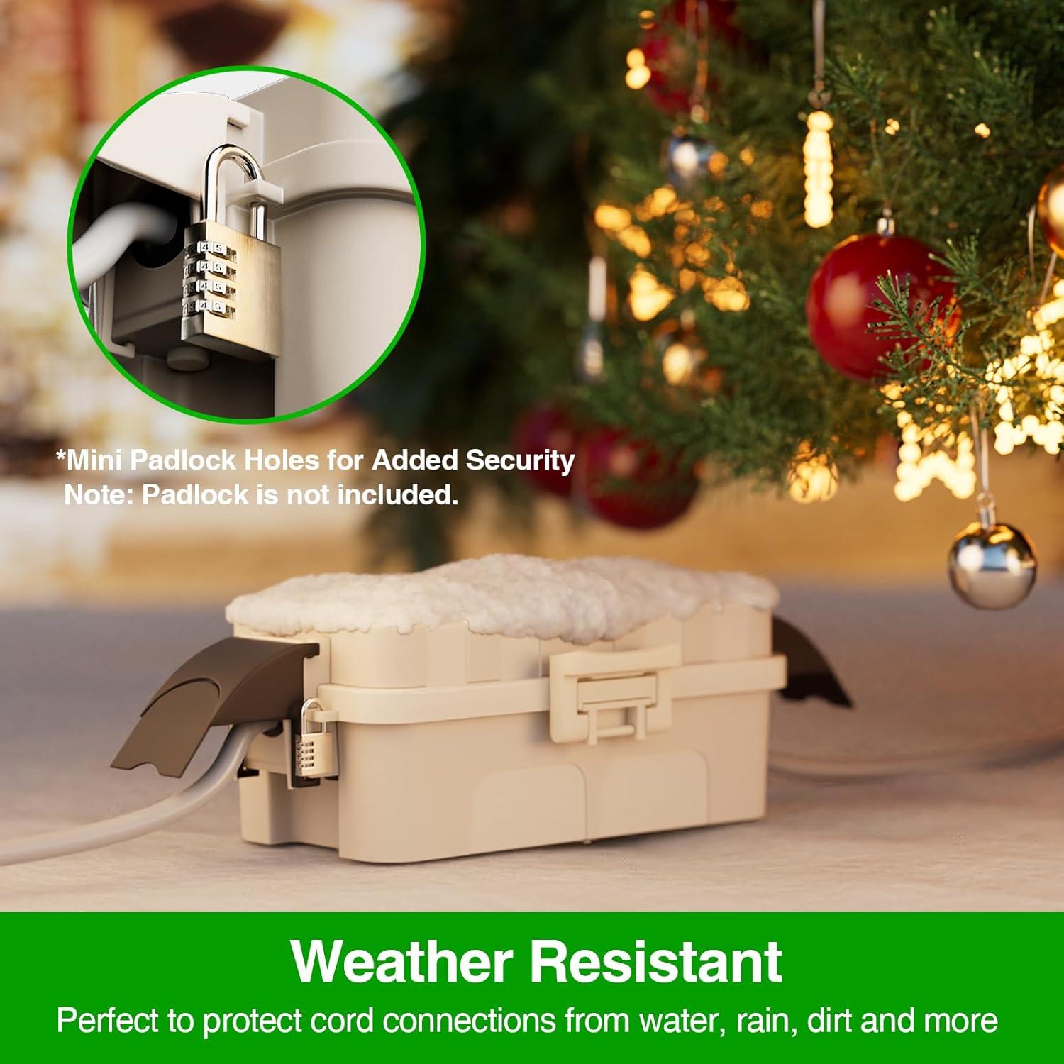 Flemoon Juego de Cajas Eléctricas Impermeables 2 Piezas