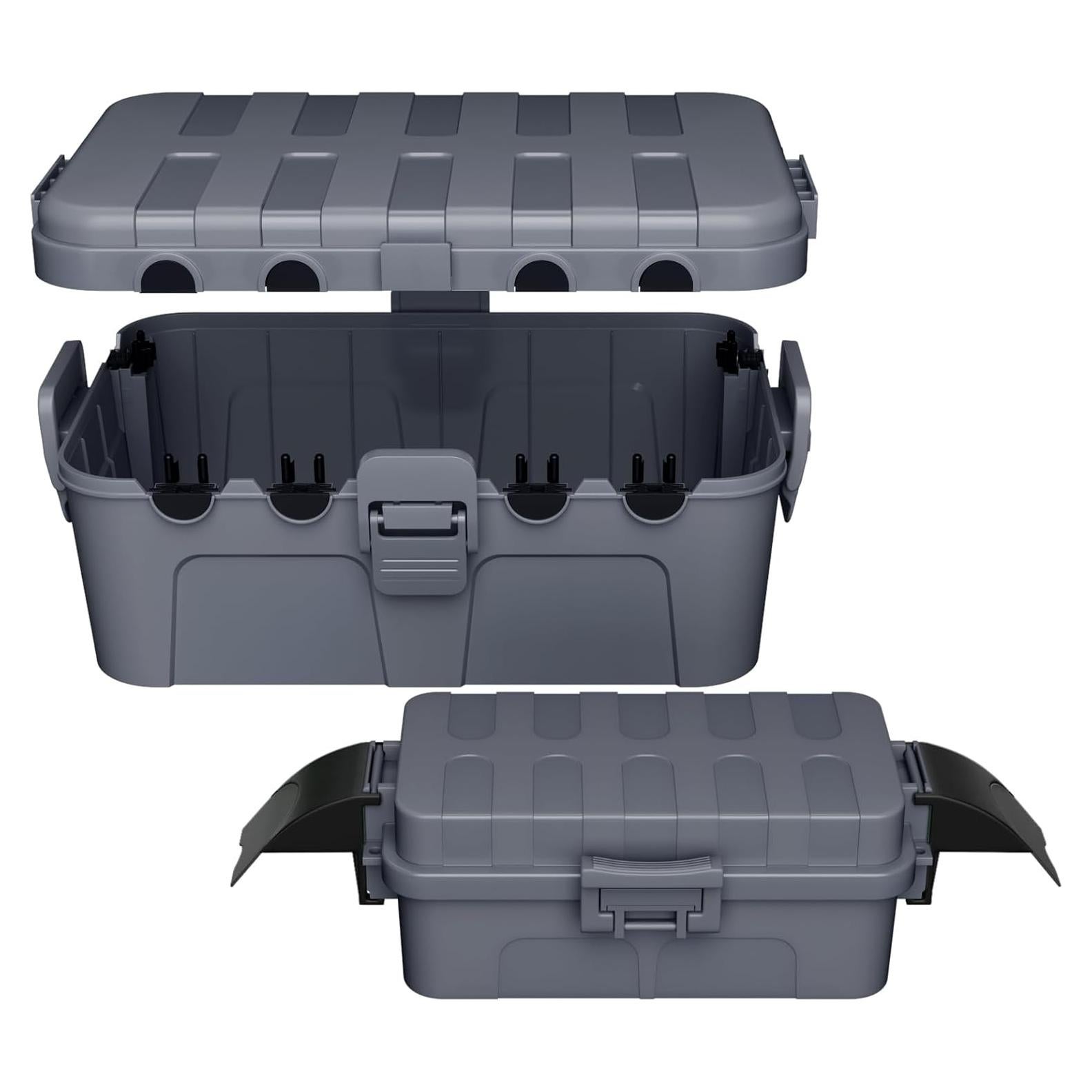 Flemoon Juego de Cajas Eléctricas Impermeables 2 Piezas Gris