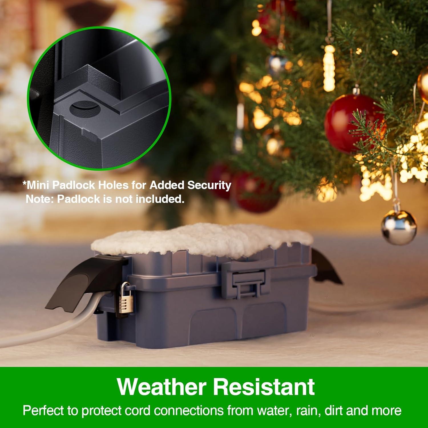 Flemoon Juego de Cajas Eléctricas Impermeables 2 Piezas Gris