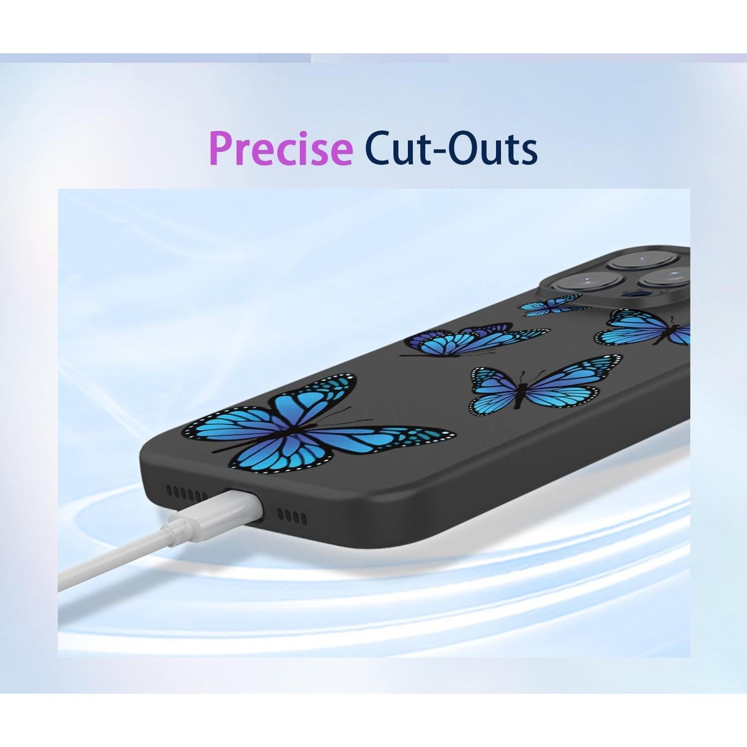 Funda TPU Mariposa Negra para Xiaomi Redmi Note 9 Pro Max