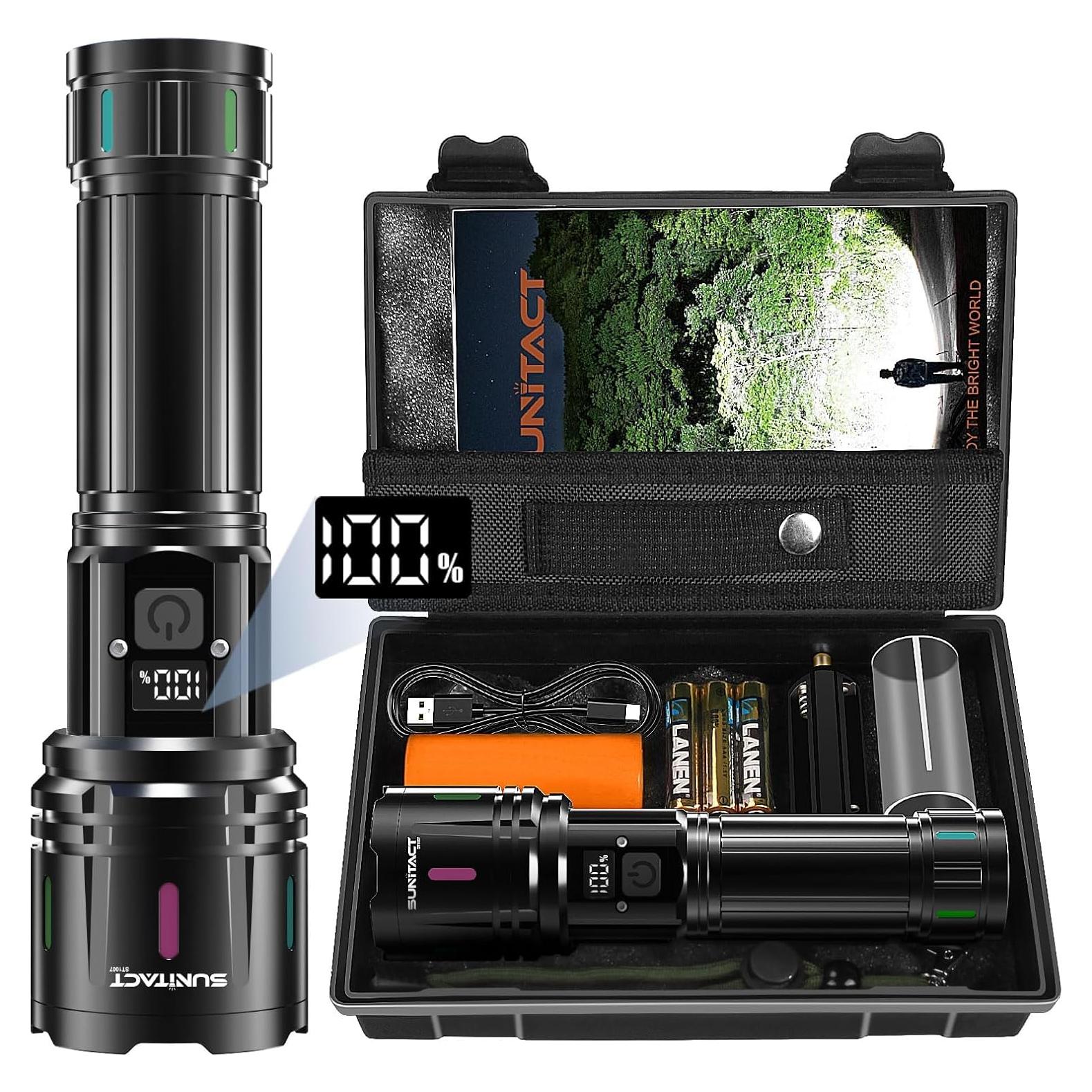 Linterna LED Recargable Sunitact ST1007 2000 Lúmenes IP67