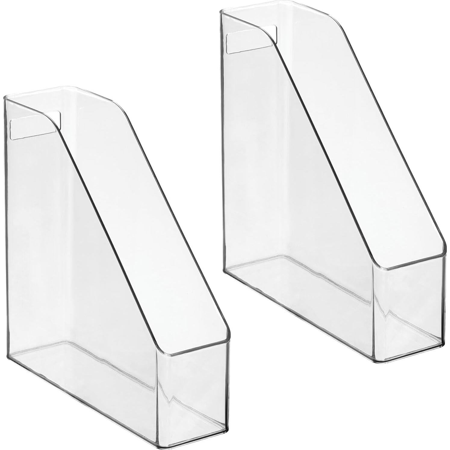 Organizador de Archivos Vertical mDesign 2 Piezas Transparente