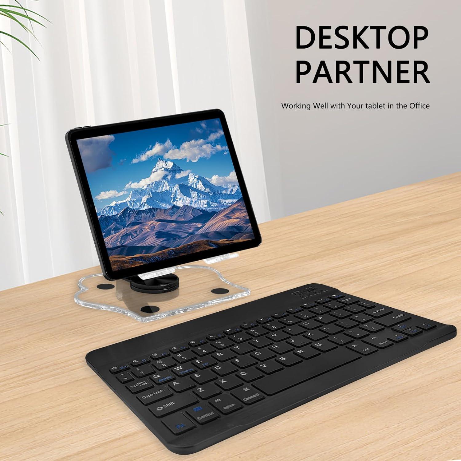 Teclado Bluetooth TopPerfekt Negro Plegable y Ajustable