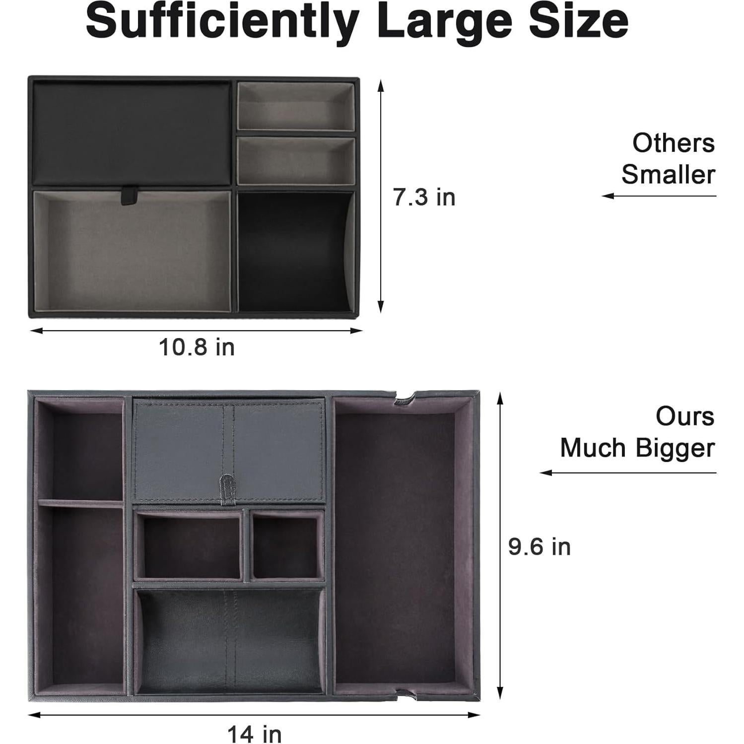 Bandeja de Valet IBURTEN para Hombres, Organizador de Escritorio