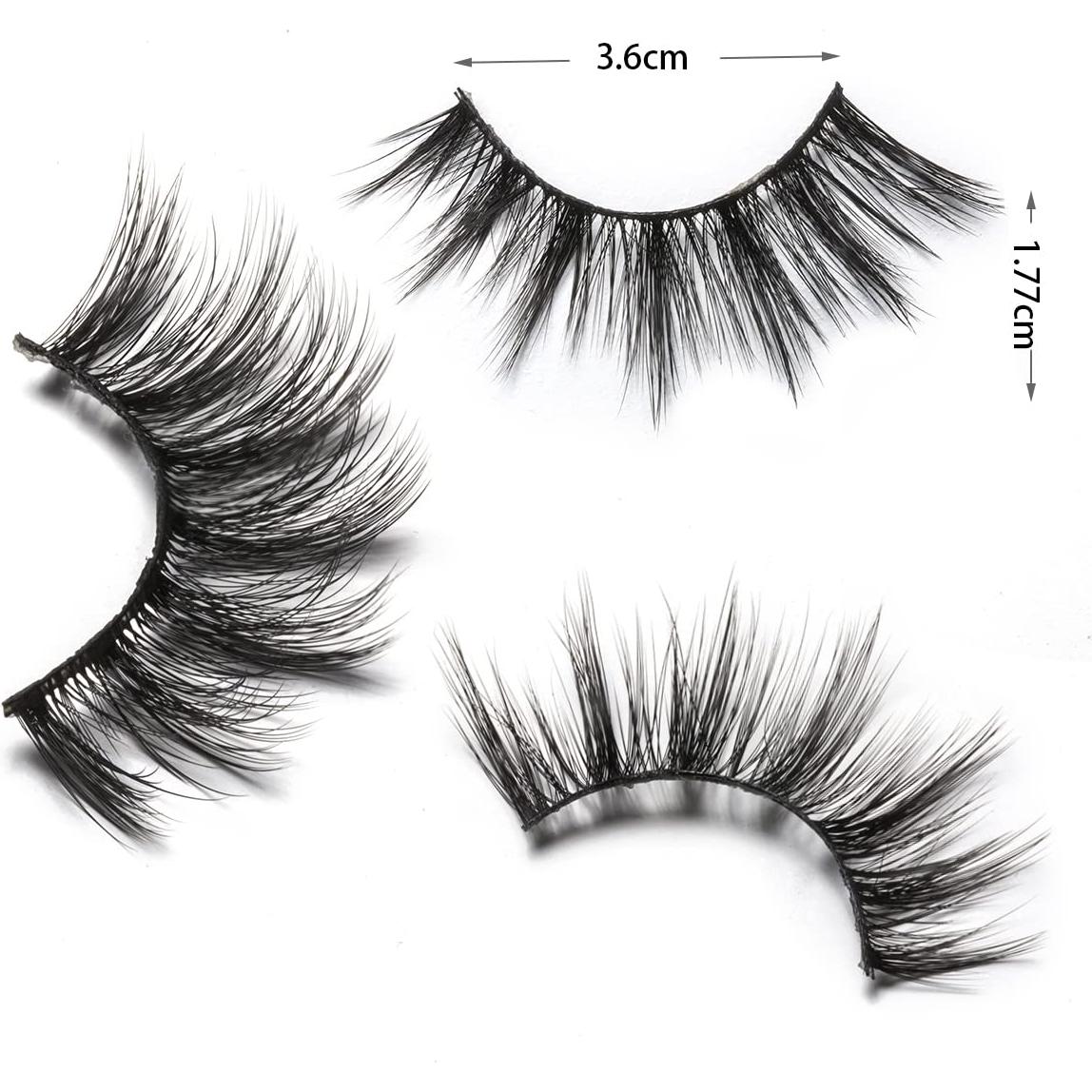 Pestañas Postizas DYSILK 5 Paquetes 6D Visón Esponjosas