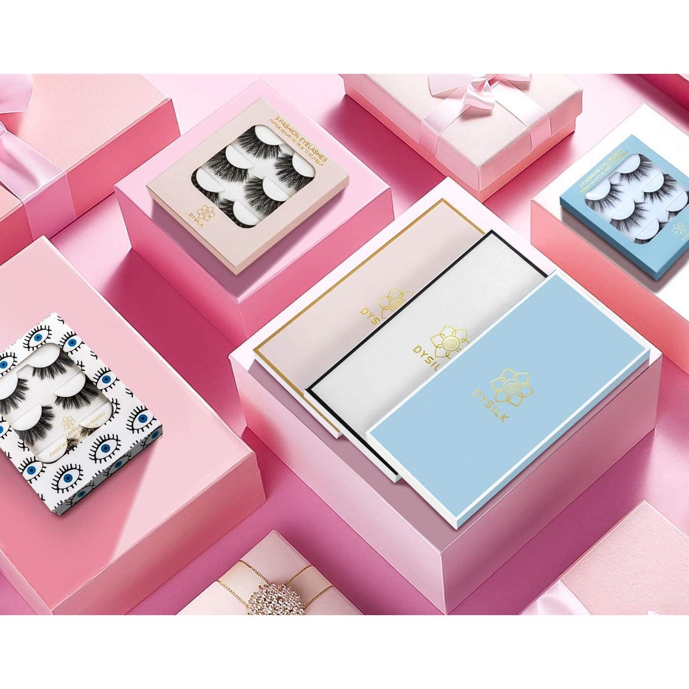 Pestañas Postizas DYSILK 5 Paquetes 6D Visón Esponjosas