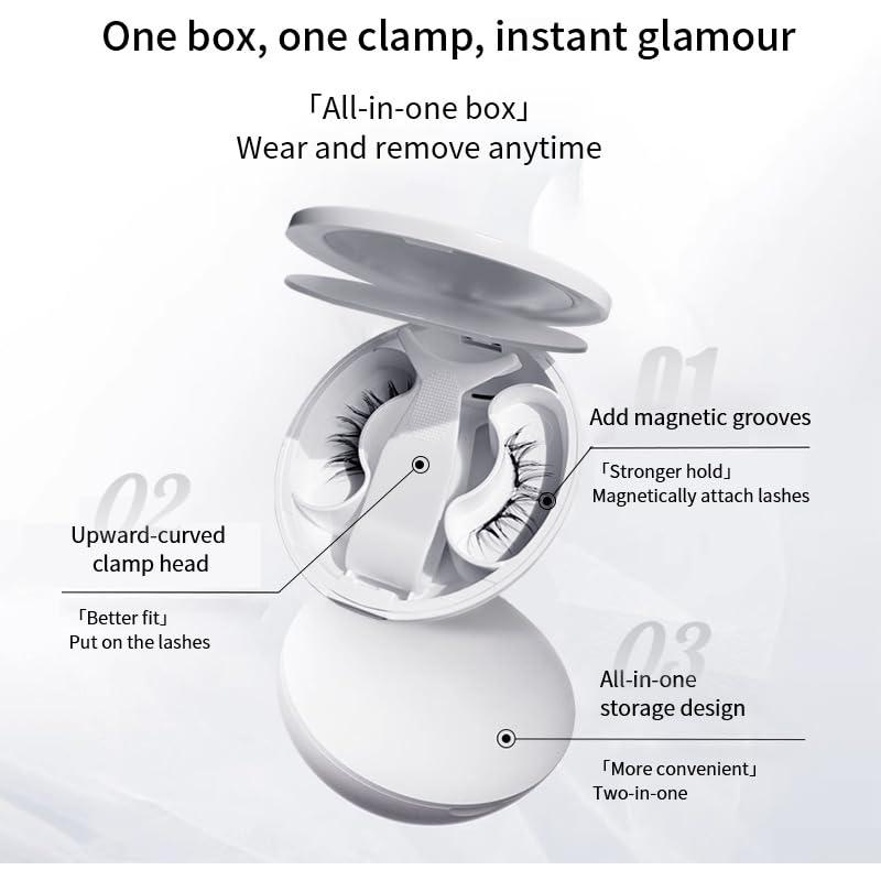 Pestañas Magnéticas Greoil Reutilizables con Aplicador - Negro