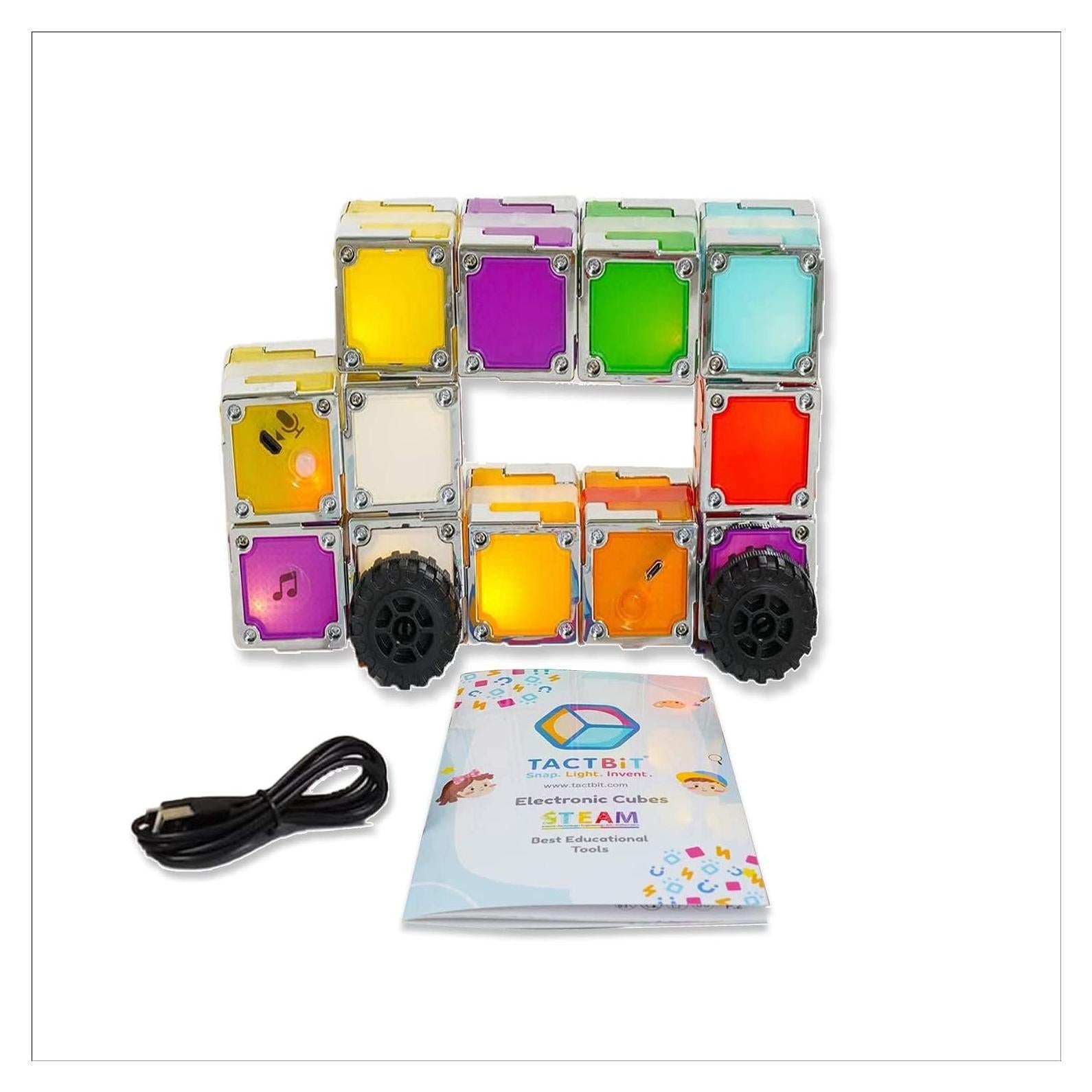 Bloques Magnéticos Tactbit - Juego de 12 Piezas STEAM 0.45 kg