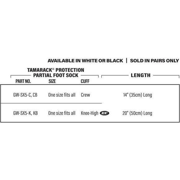 Calcetines de Protección Tamarack GlideWear para Amputados - Negro