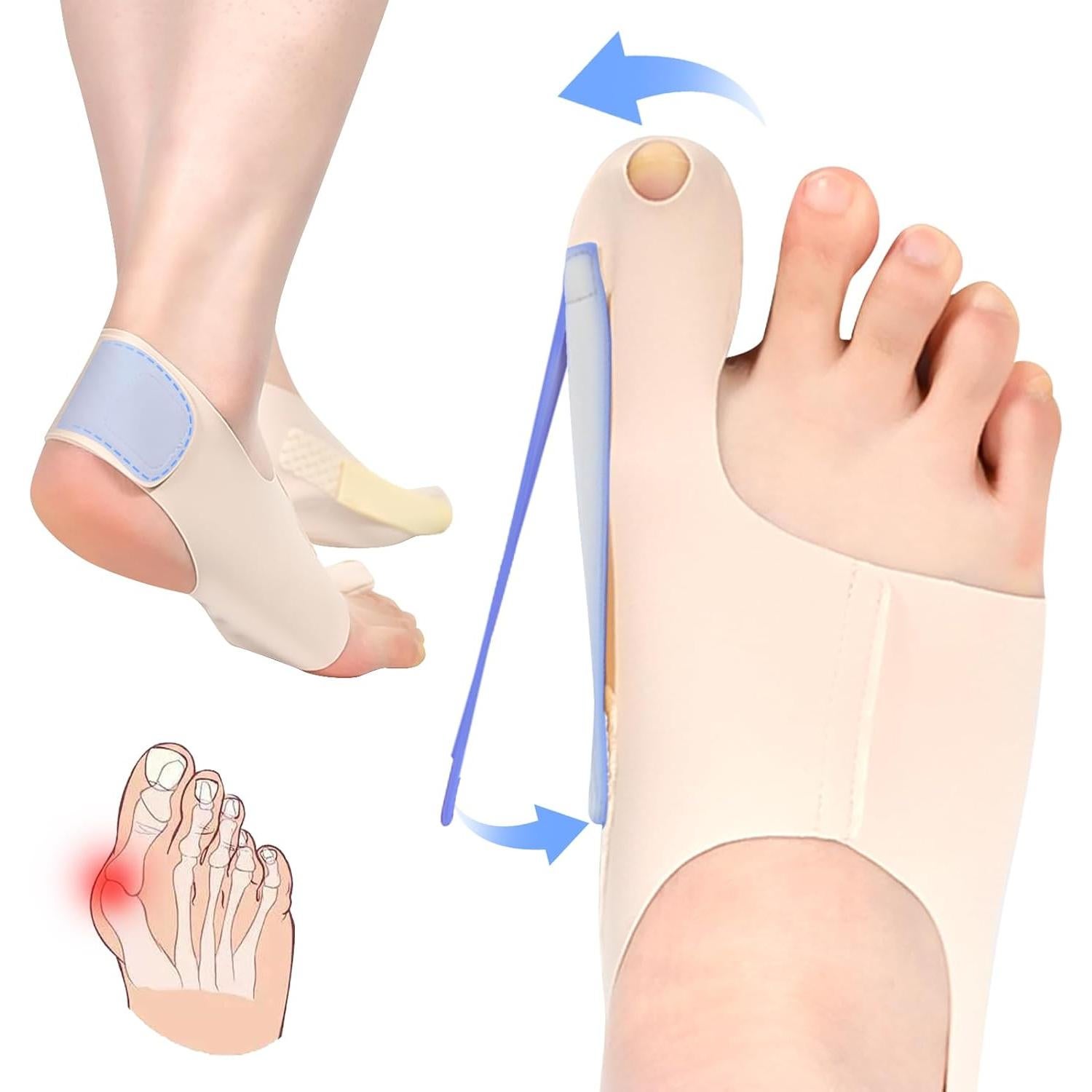 Corrector de Juanetes POSEE P70 - Calcetines Ajustables Medianos