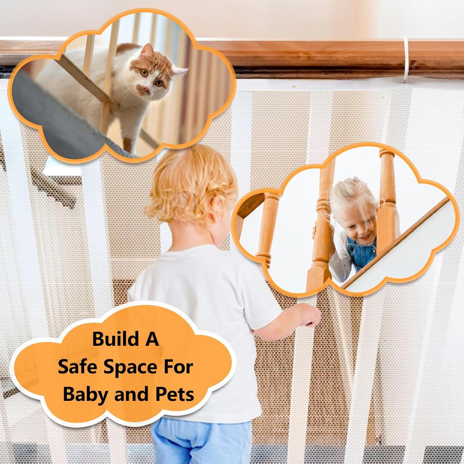 Red de Seguridad para Barandilla Sur a Este 3.05x0.91m Blanca