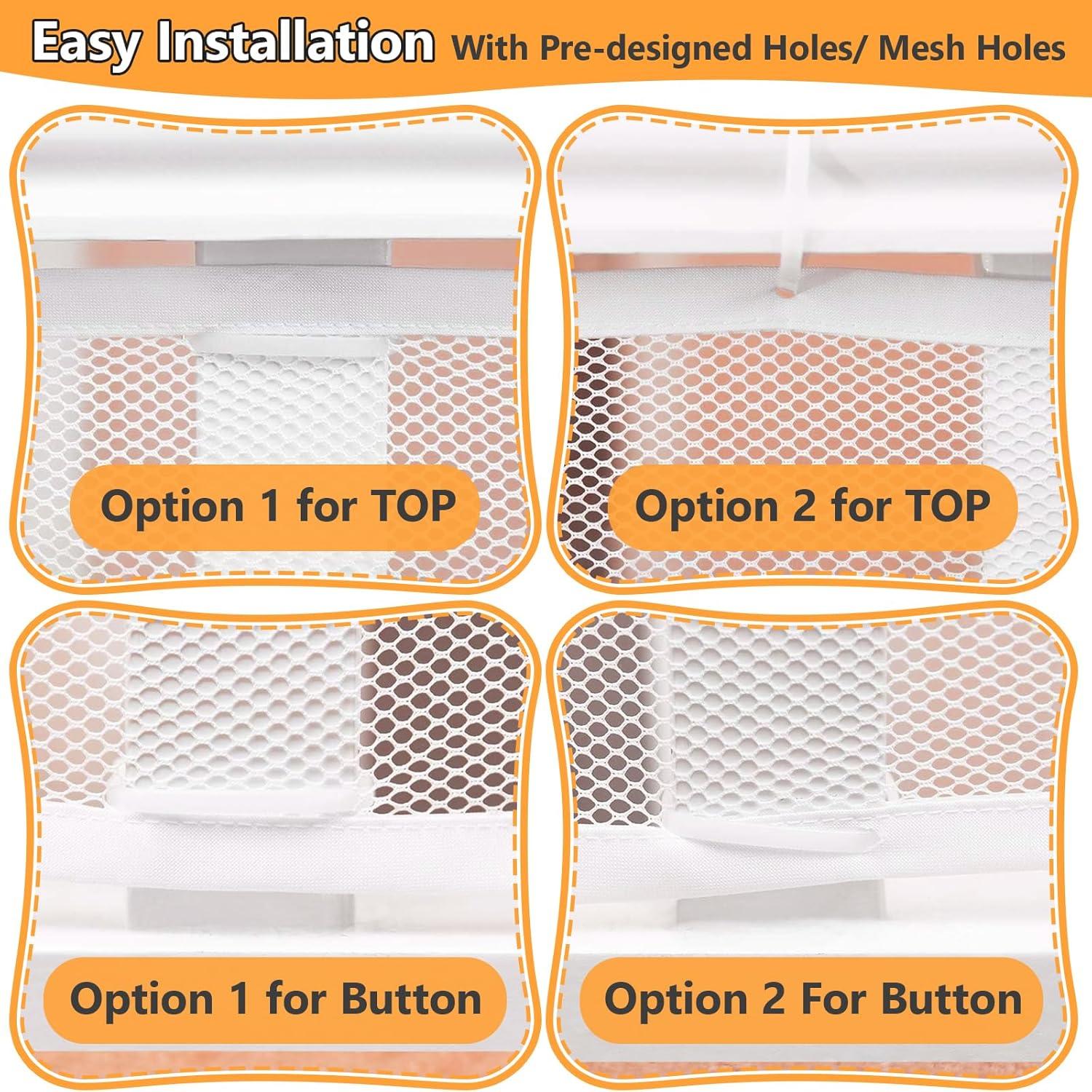 Red de Seguridad para Barandilla Sur a Este 3.05x0.91m Blanca