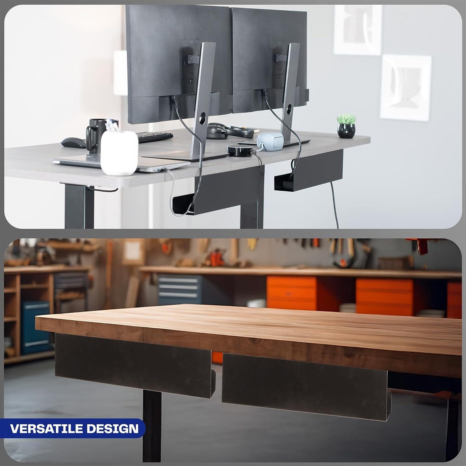 Bandejas de Gestión de Cables VIVO 41.9x7.6cm Paquete de 2