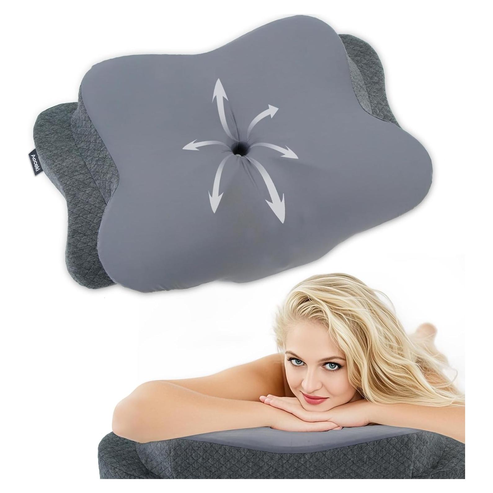 Almohada Ergonómica Aoceki de Espuma Viscoelástica 23x15cm