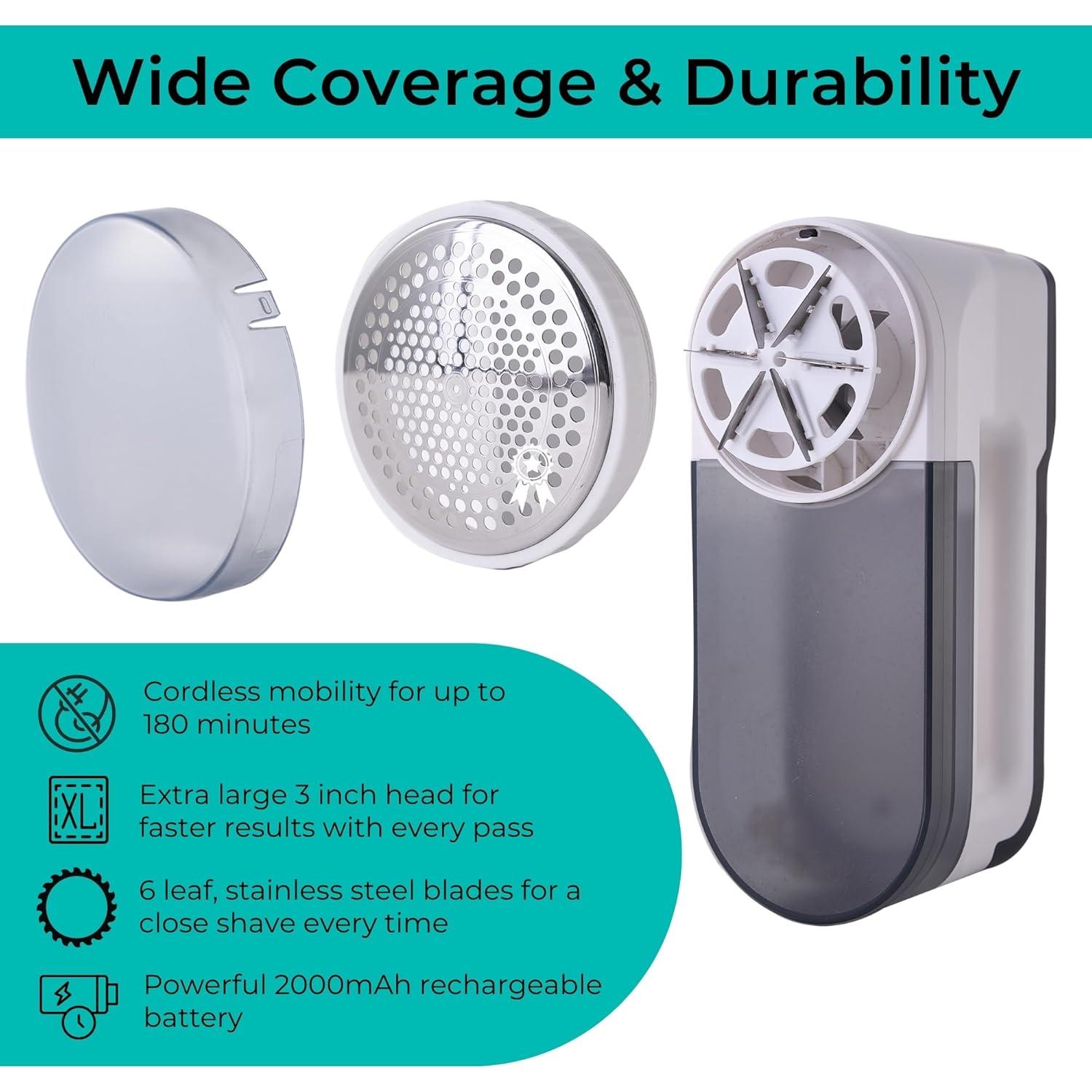 Afeitadora de Tela Inalámbrica True & Tidy Turbo LED 6 Hojas