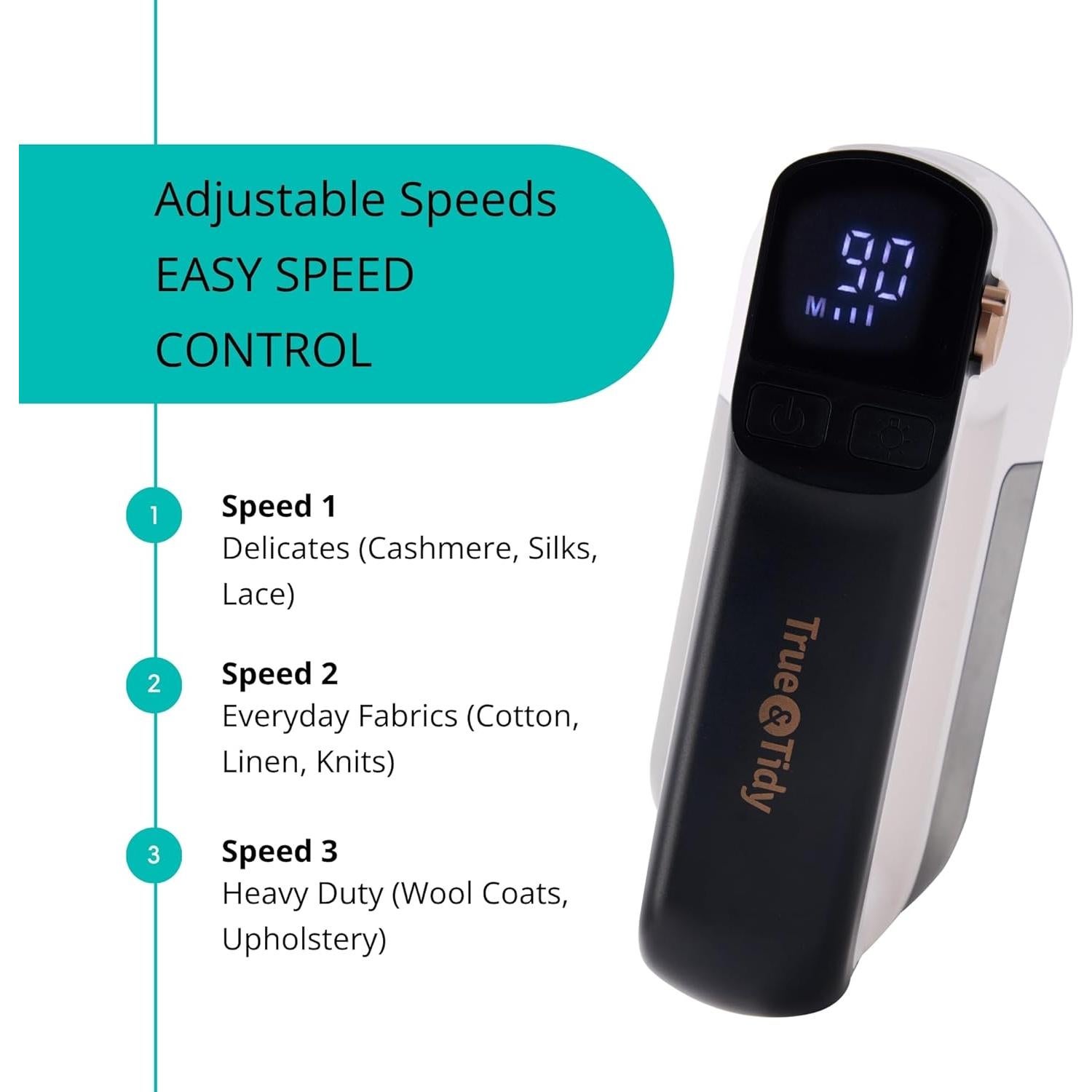 Afeitadora de Tela Inalámbrica True & Tidy Turbo LED 6 Hojas