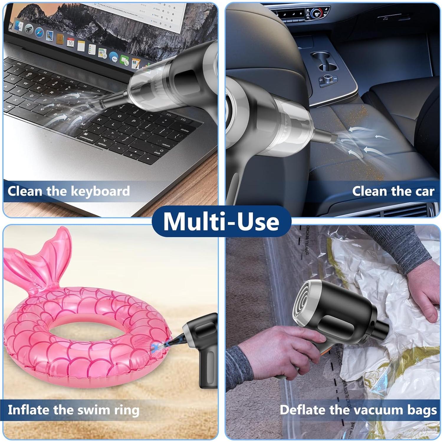 Aspiradora Mini Inalámbrica Fanisic CV103 15000PA 3 en 1