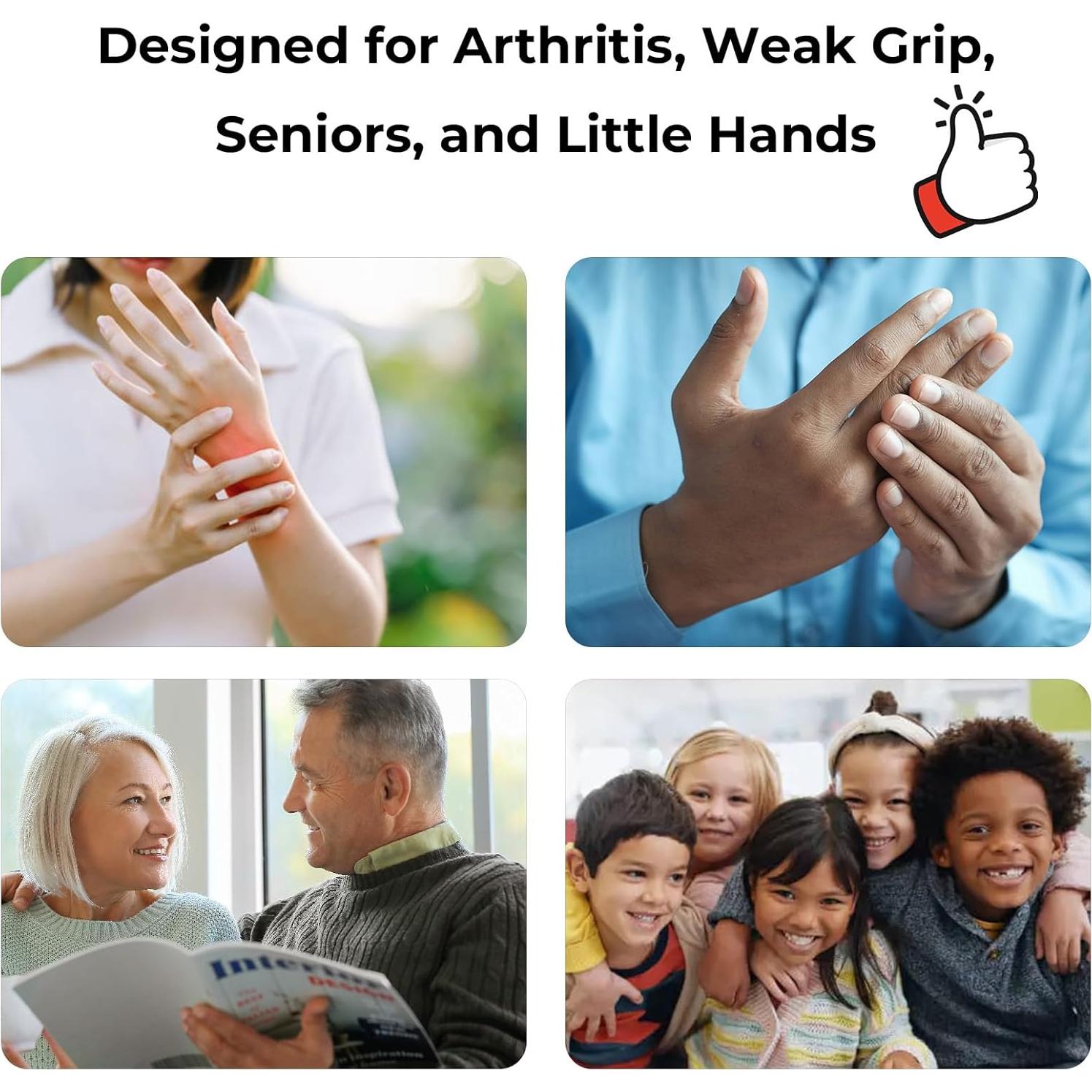 Abrebotellas 5 en 1 Amroicus para Personas Mayores - Azul