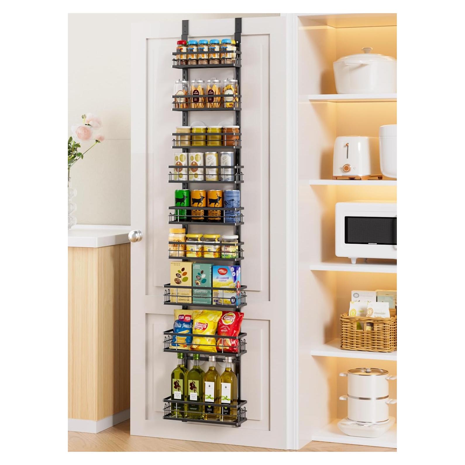 Organizador de Despensa Delamu 9 Niveles Metal Negro 30.48 cm